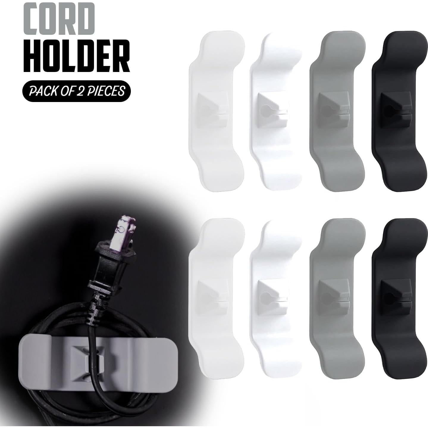 Cord Organizer for Kitchen Appliances - Upgraded Adhesive Cord Winder Wrapper Holder Cable Organizer for Small Home Appliances Cord Keeper on Stand Mixer,Blender,Coffee Maker,Pressure Cooker (Clear)