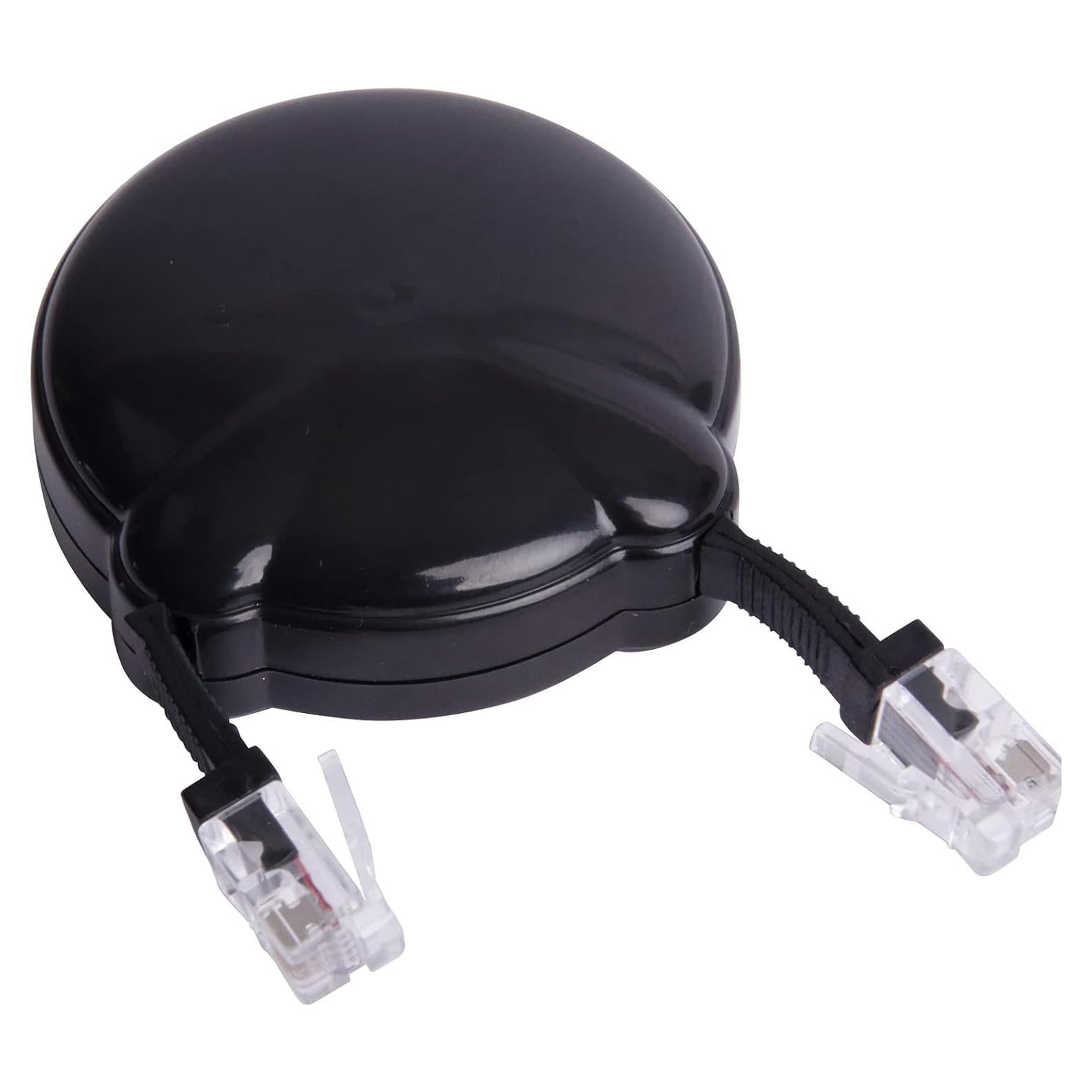 Gestor de Cables Retráctil Softalk Negro 2.44m para Oficina