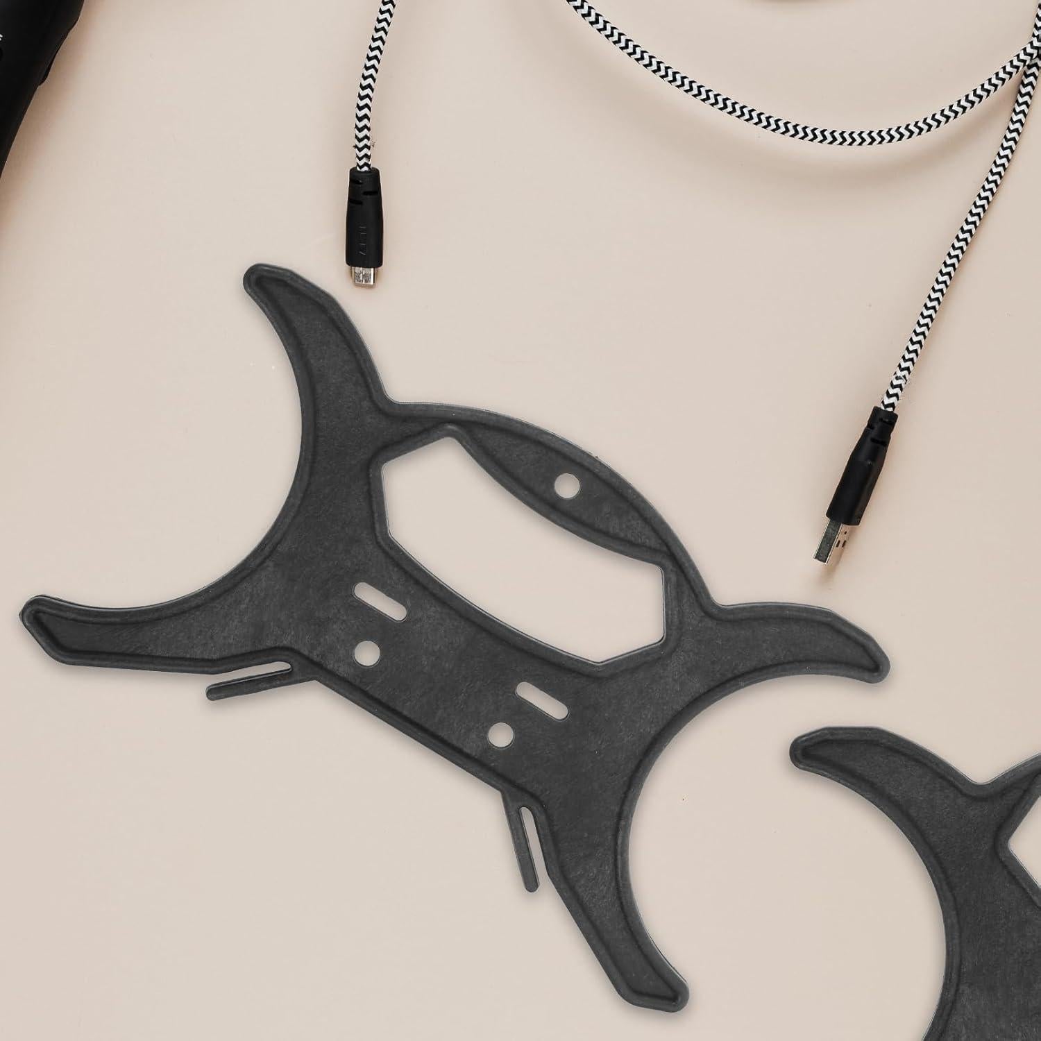 Garneck Enrollador de Cuerda 8 PCS Soporte Almacenamiento Negro