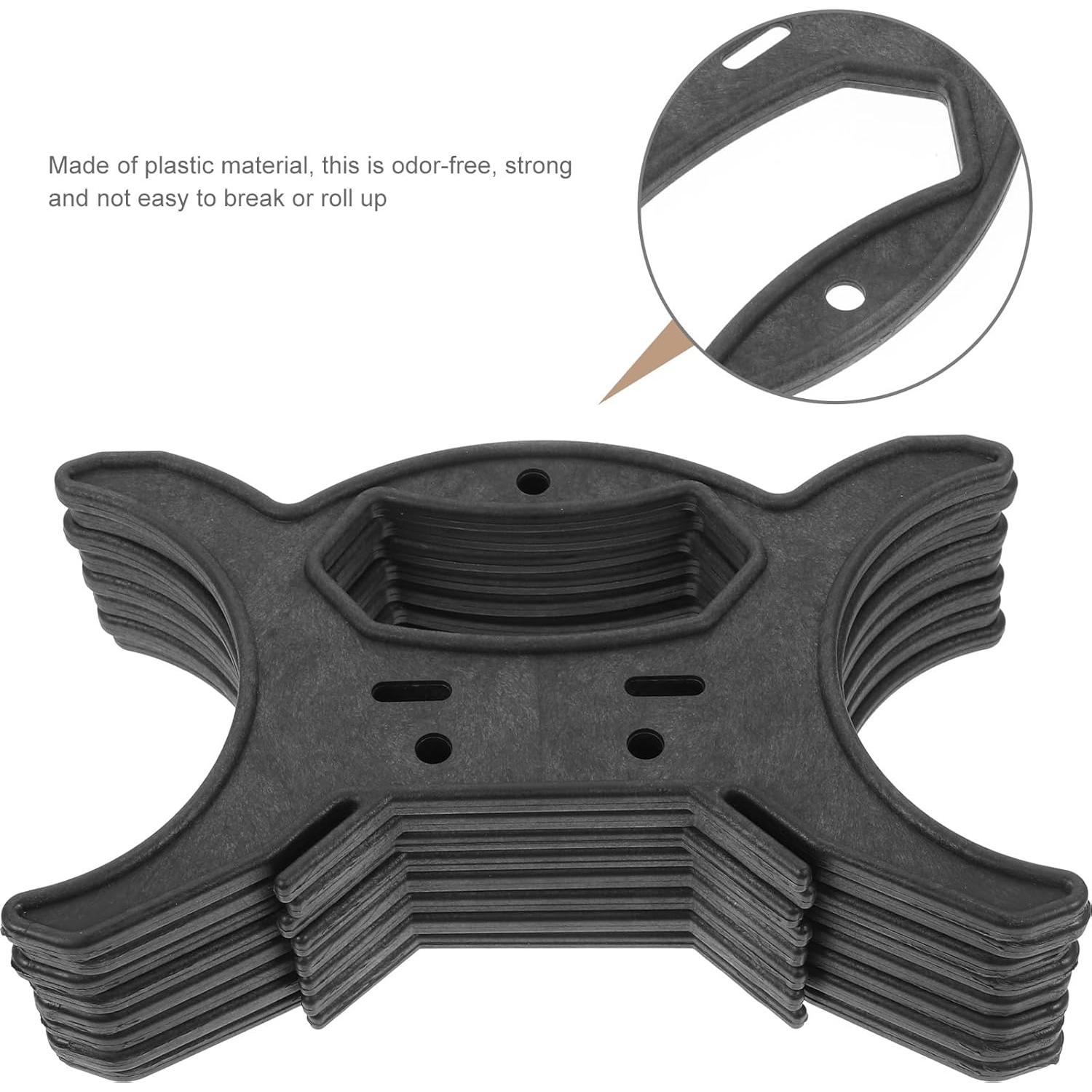 Garneck Enrollador de Cuerda 8 PCS Soporte Almacenamiento Negro