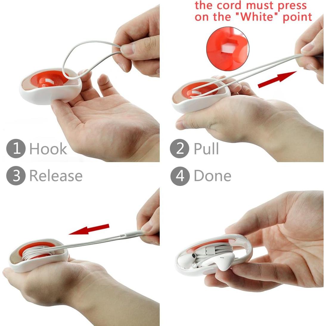 Caja de Almacenamiento para Auriculares in-Ear Geekria Blanco