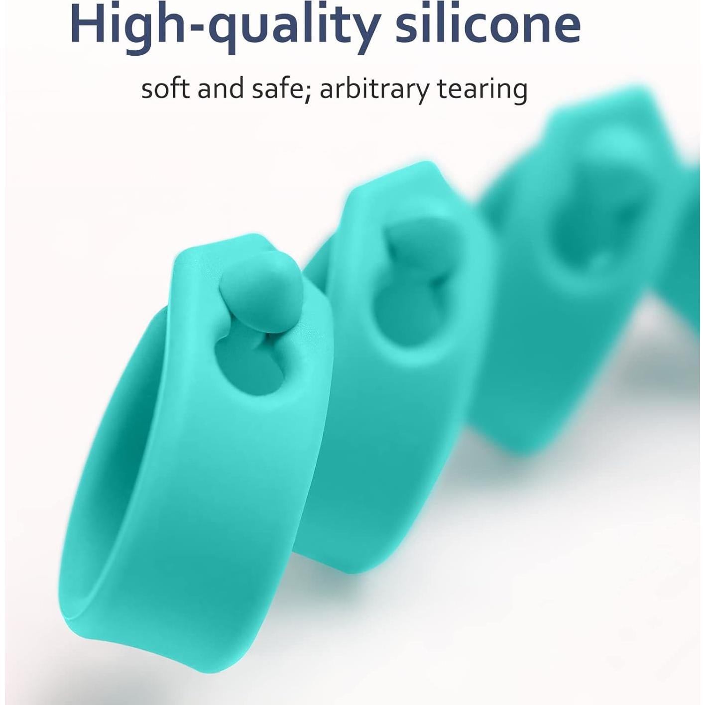 Organizador de Cables 5 Pack ELFRhino Silicona Multicolor 8 en 1