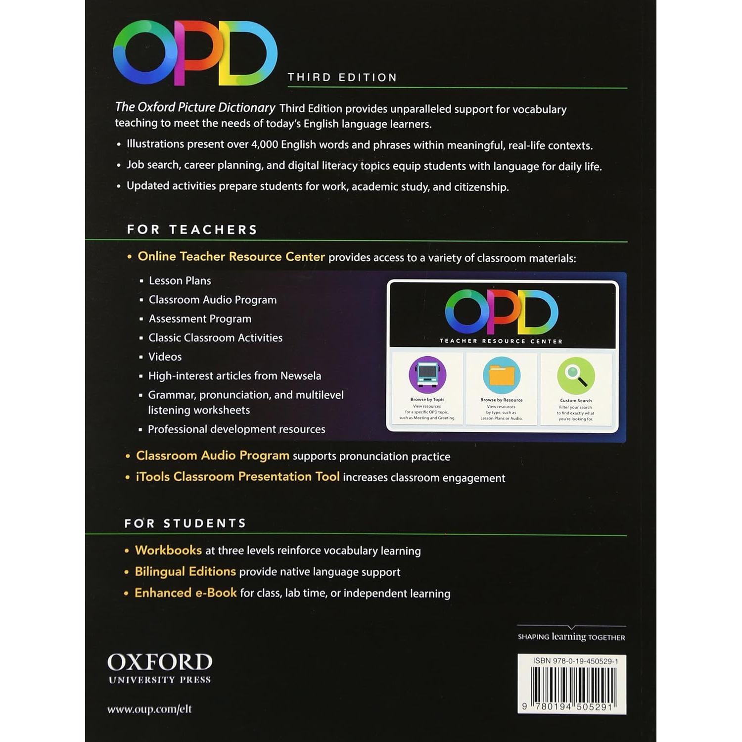 Oxford Picture Dictionary Third Edition: Monolingual Dictionary