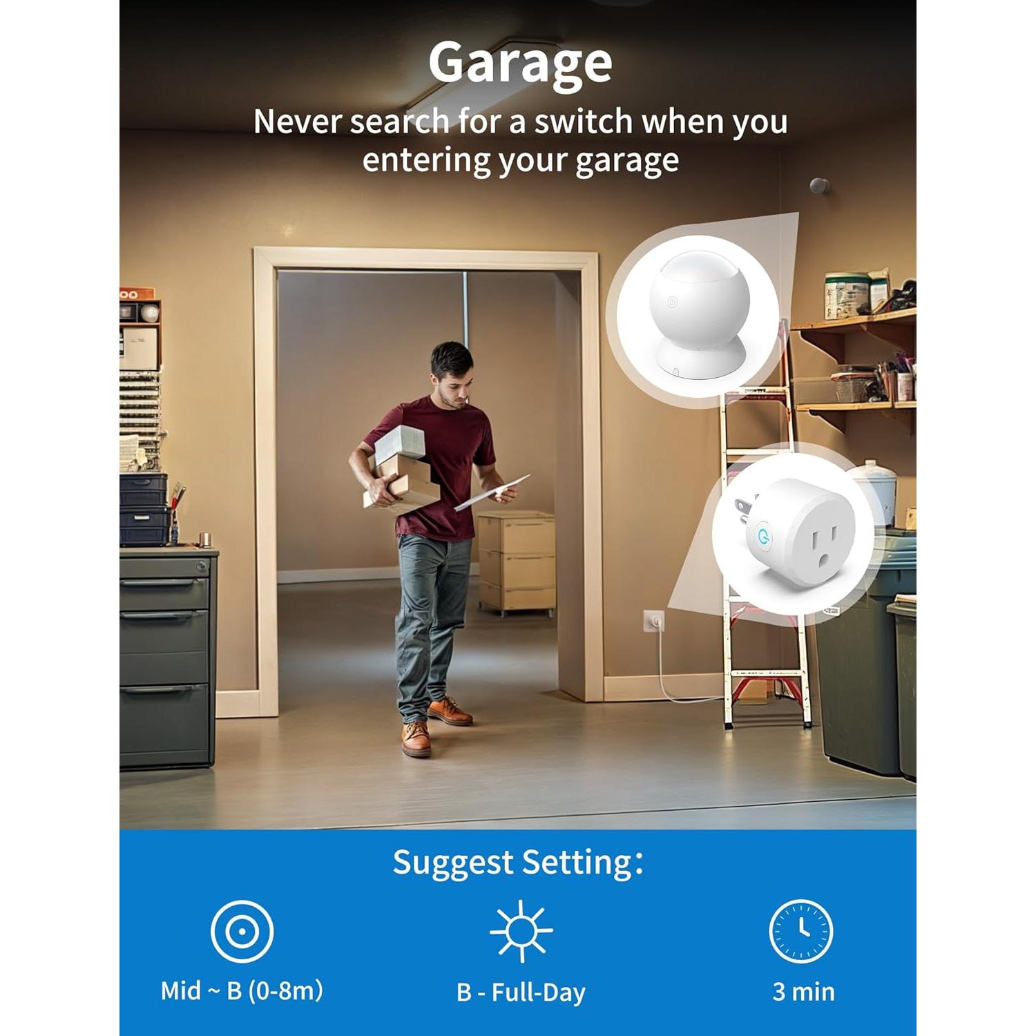 Sensor de Movimiento Inalámbrico ISyncPlug XNS-06 2000W