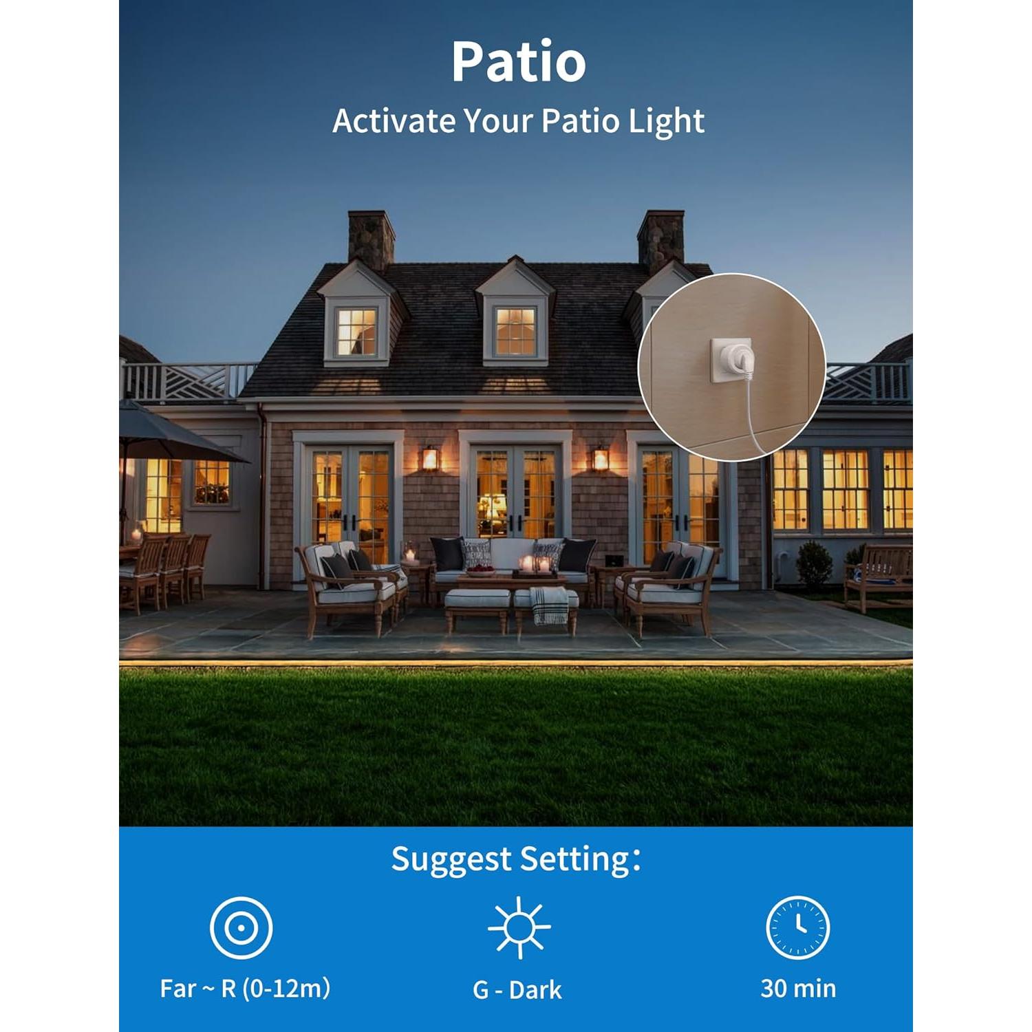 Sensor de Movimiento Inalámbrico ISyncPlug XNS-06 2000W