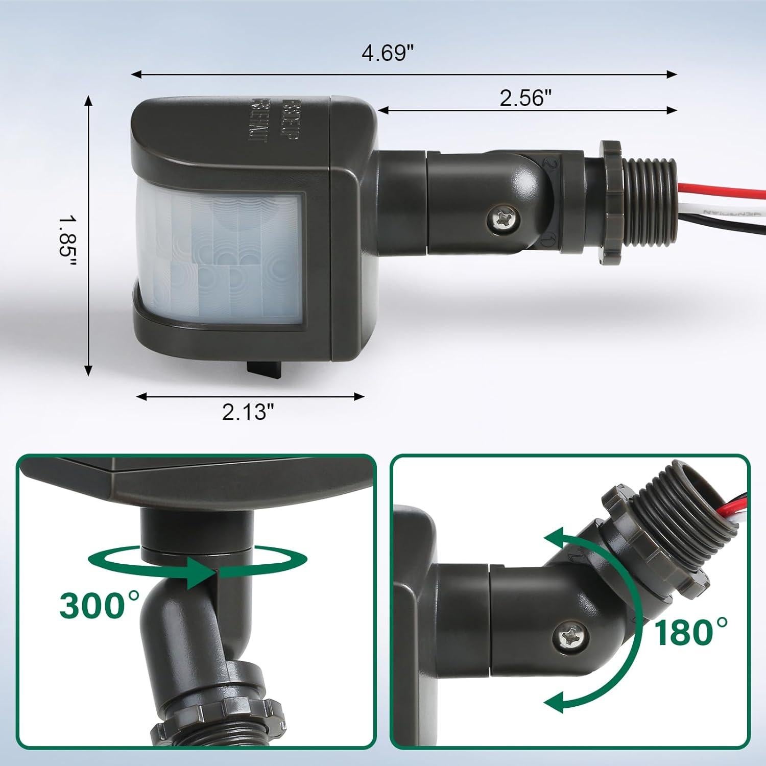 Sensor de Movimiento Treewell TMDL240A 240° 60 Pies Ajustable