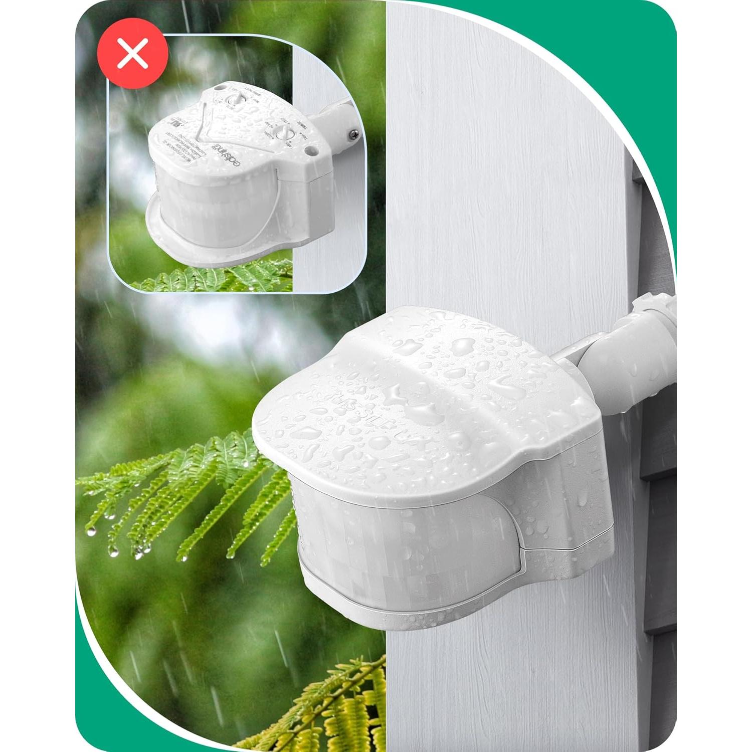 Sensor de Movimiento EDISHINE 240° Ajustable 2 Pack