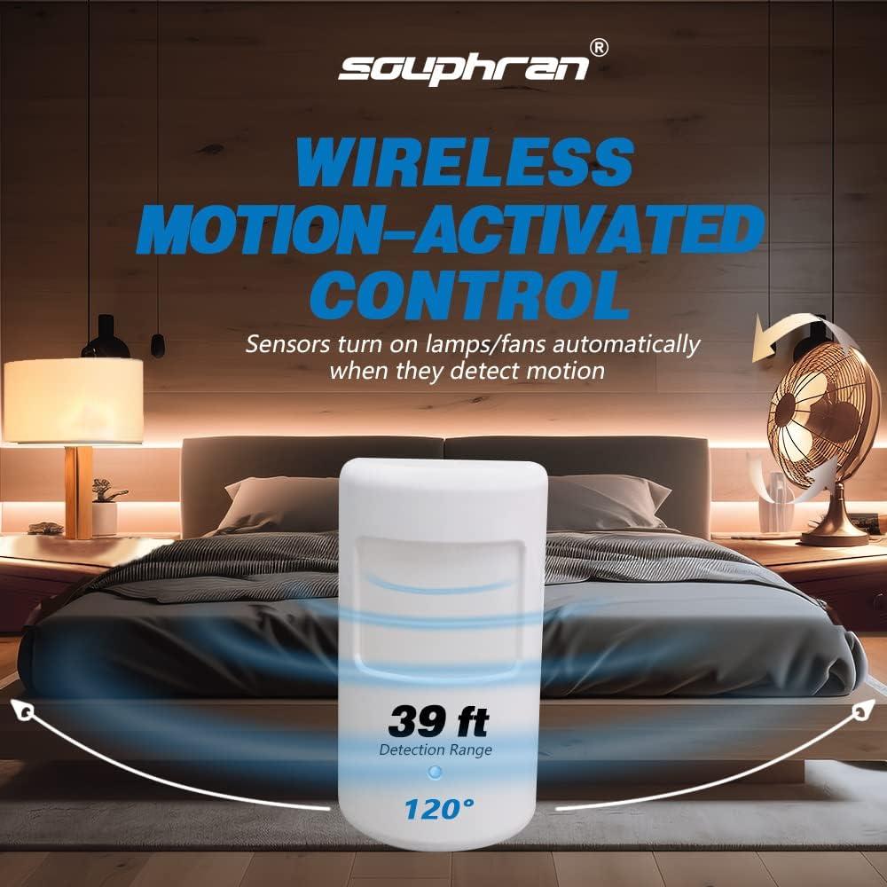 Control de Luz Inalámbrico Souphran con Sensor de Movimiento