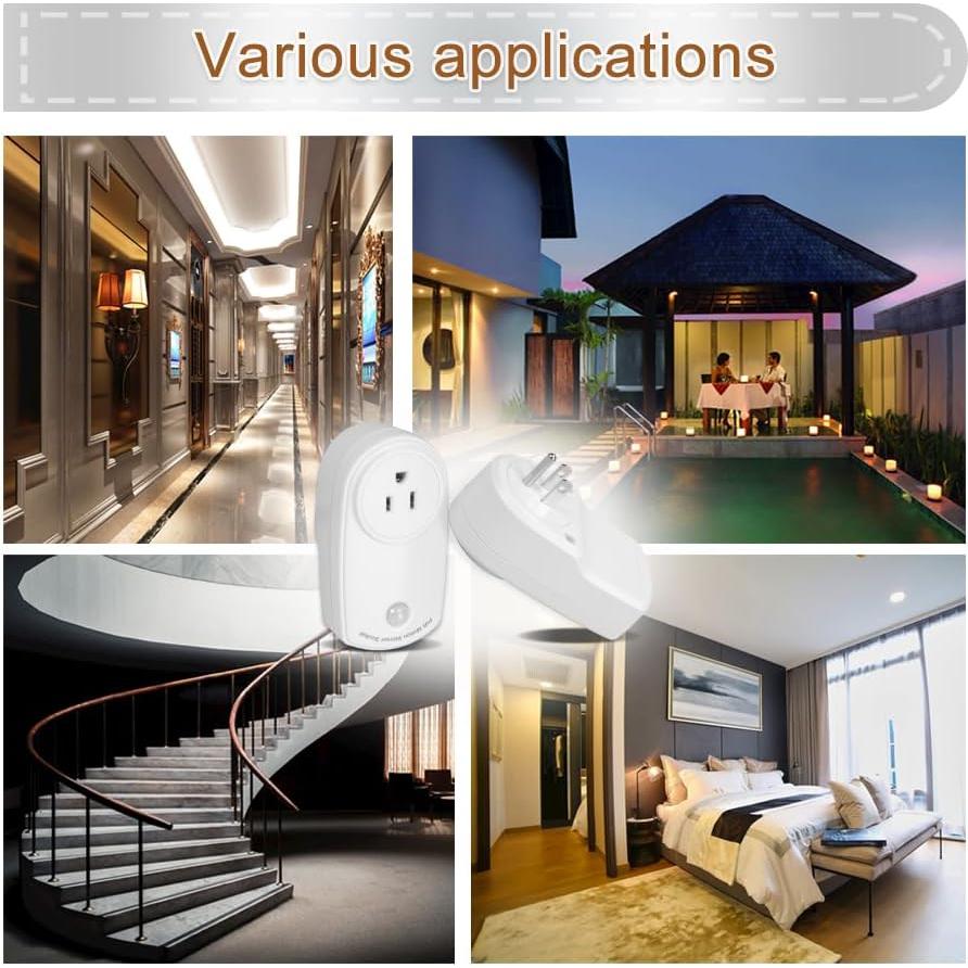 Interruptor de Sensor de Movimiento ZORZA 4Pcs 120V 10A