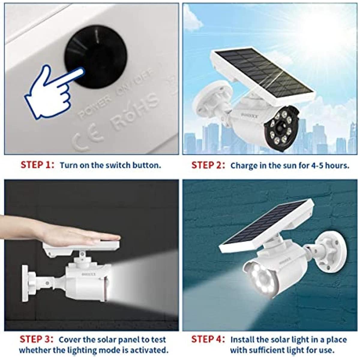Luz Solar LED de Seguridad OOSSXX con Sensor de Movimiento 800LM