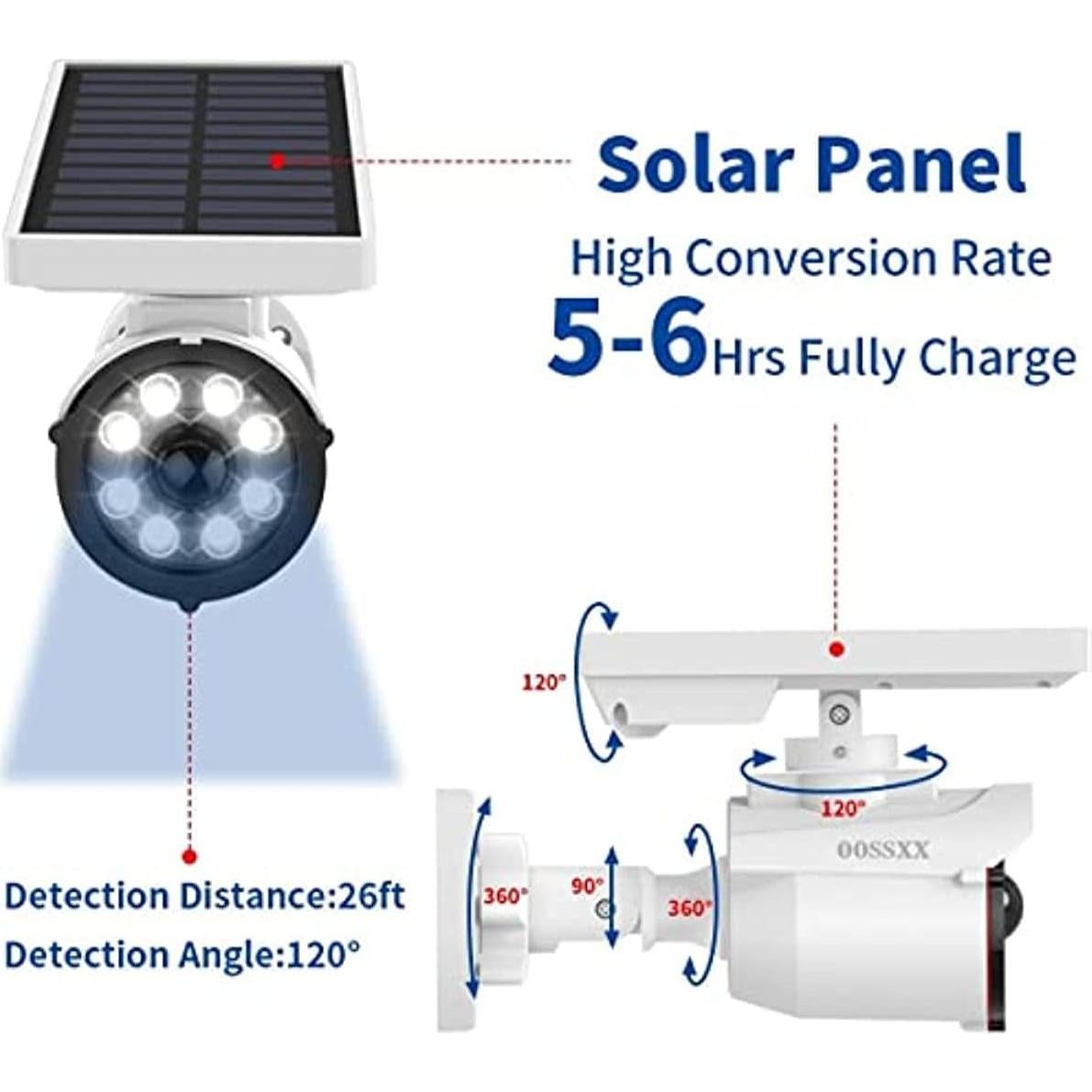 Luz Solar LED de Seguridad OOSSXX con Sensor de Movimiento 800LM