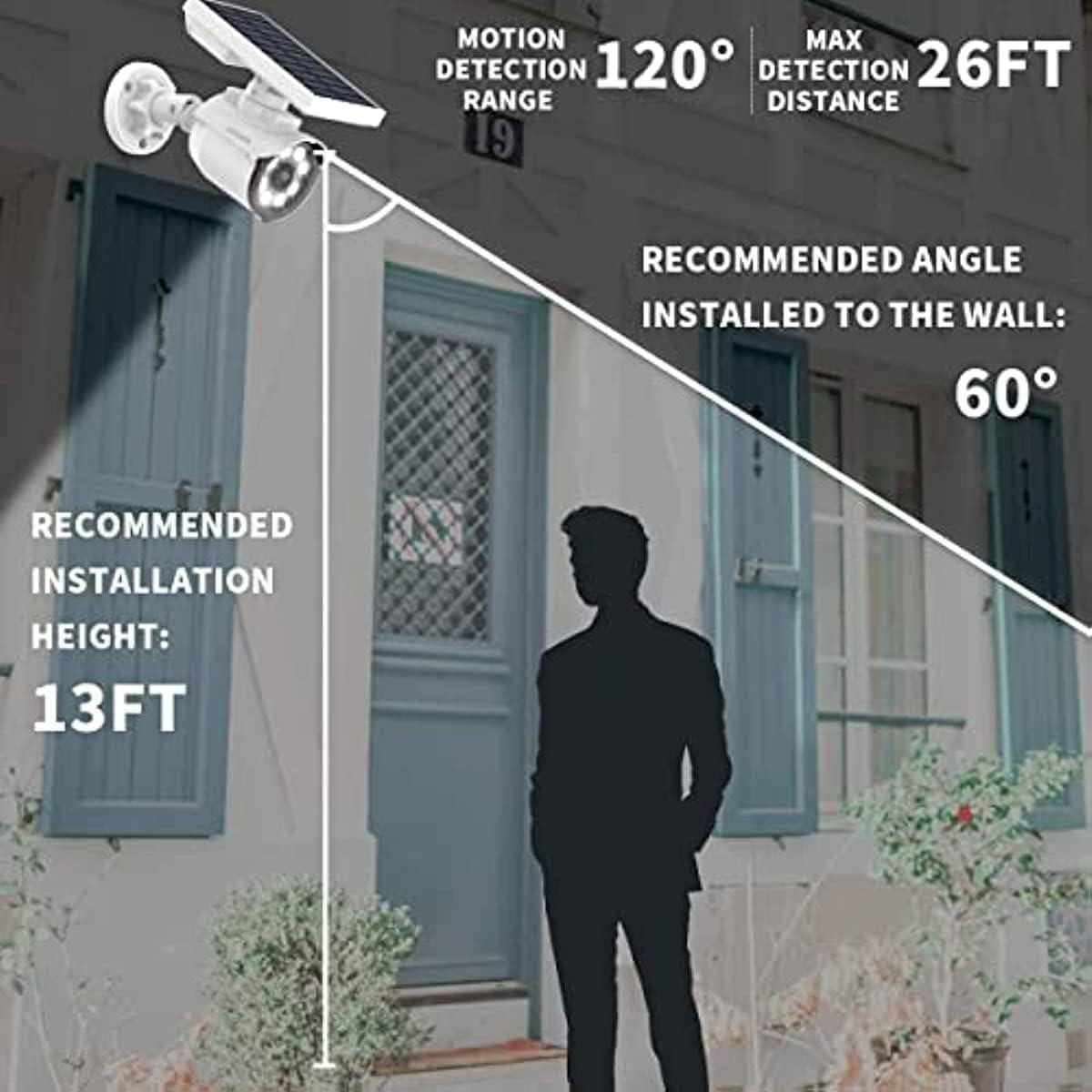 Luz Solar LED de Seguridad OOSSXX con Sensor de Movimiento 800LM