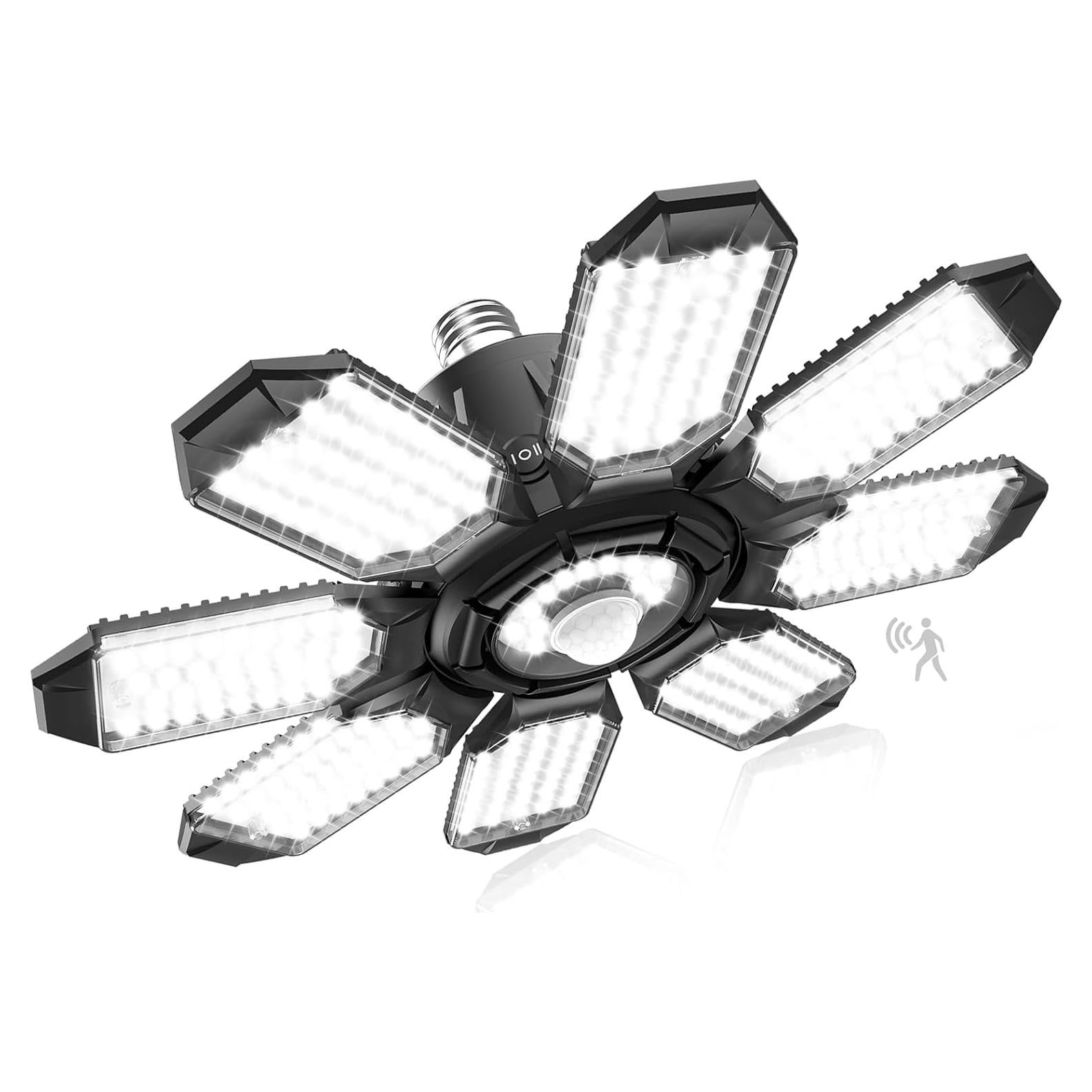 Luz de Garaje LED con Sensor de Movimiento 25000LM 6500K