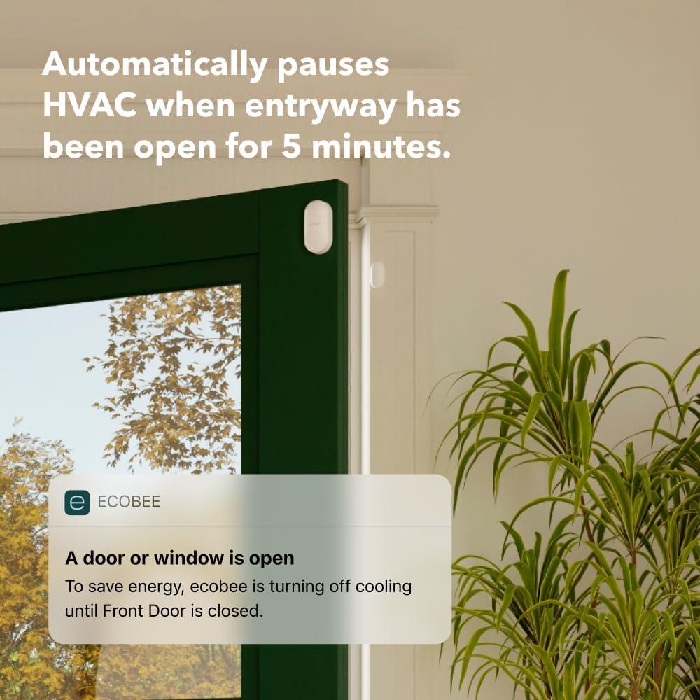Paquete de Seguridad Ecobee: Cámara Timbre + Sensor Puertas