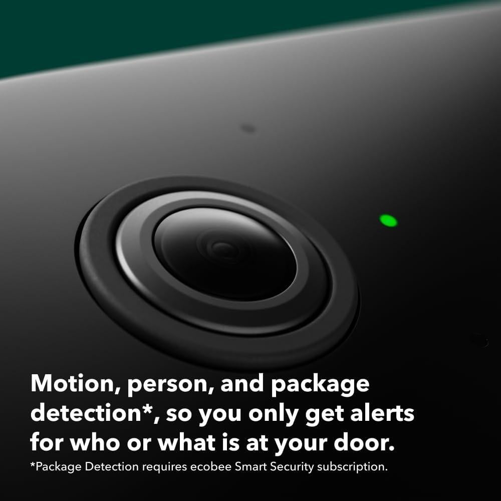Paquete de Seguridad Ecobee: Cámara Timbre + Sensor Puertas