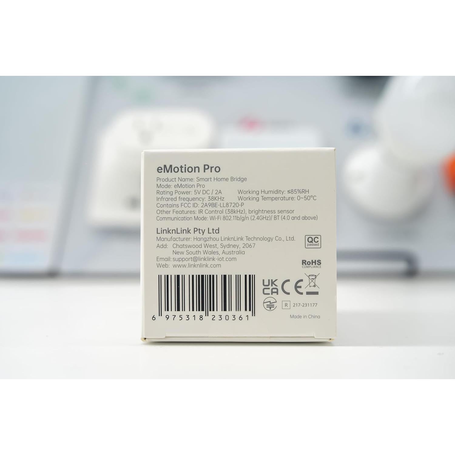 Sensor de Presencia Radar mmWave 24GHz LinknLink eMotion Pro