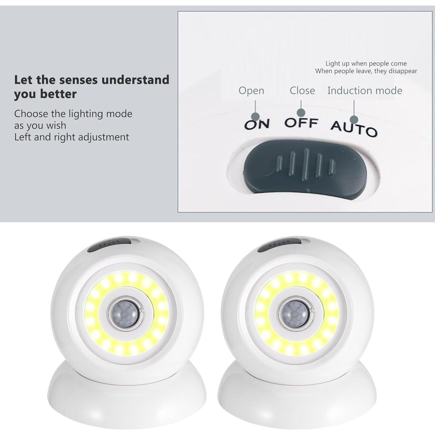 Luces Exteriores LemonBest con Sensor de Movimiento - Paquete de 2