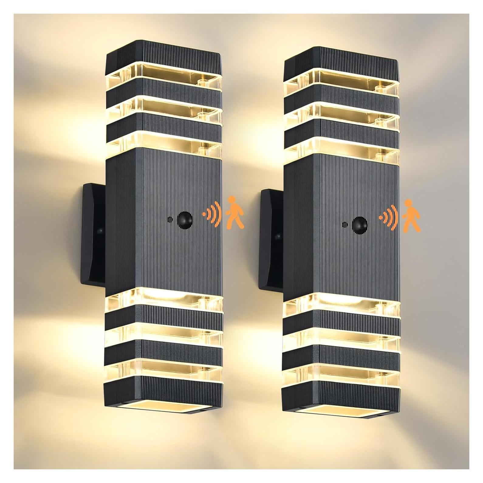 Luces de Pared Exteriores DASTOR con Sensor de Movimiento 3 Modos