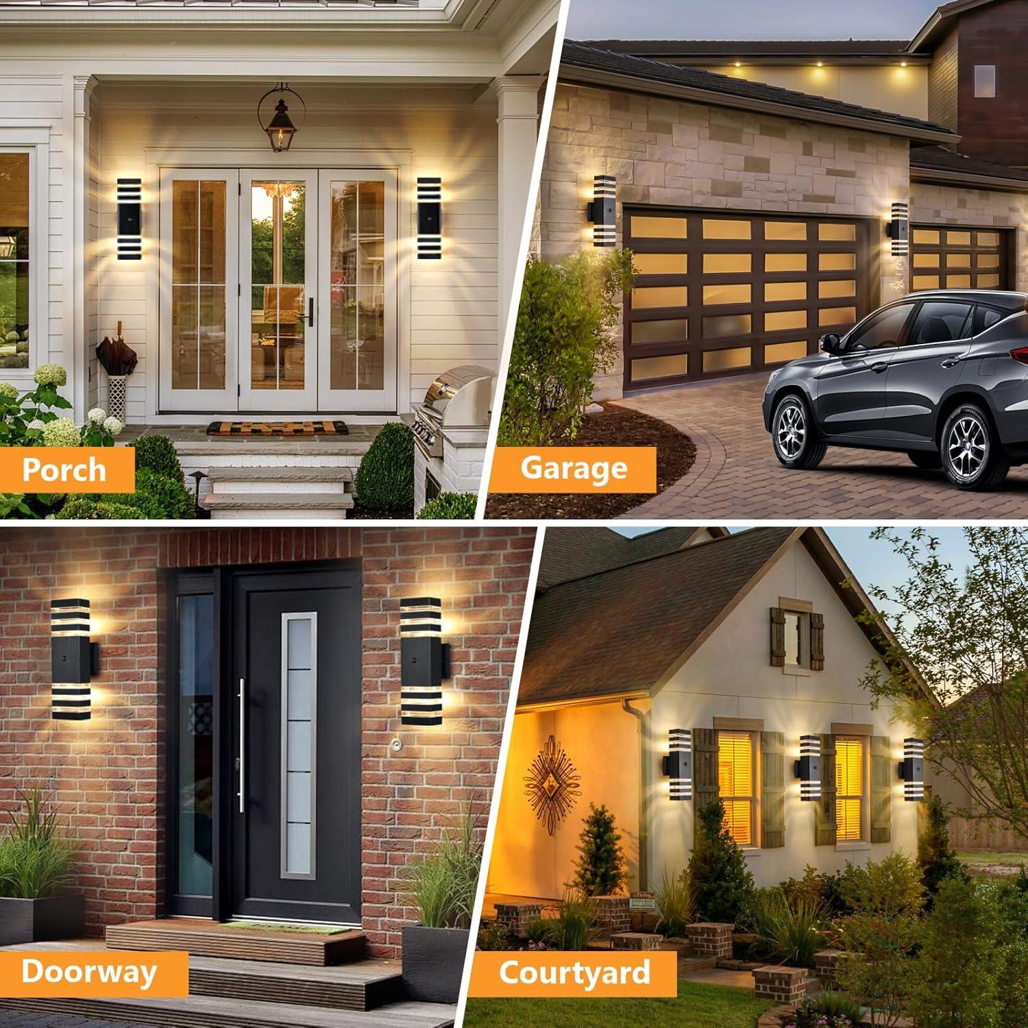 Luces de Pared Exteriores DASTOR con Sensor de Movimiento 3 Modos