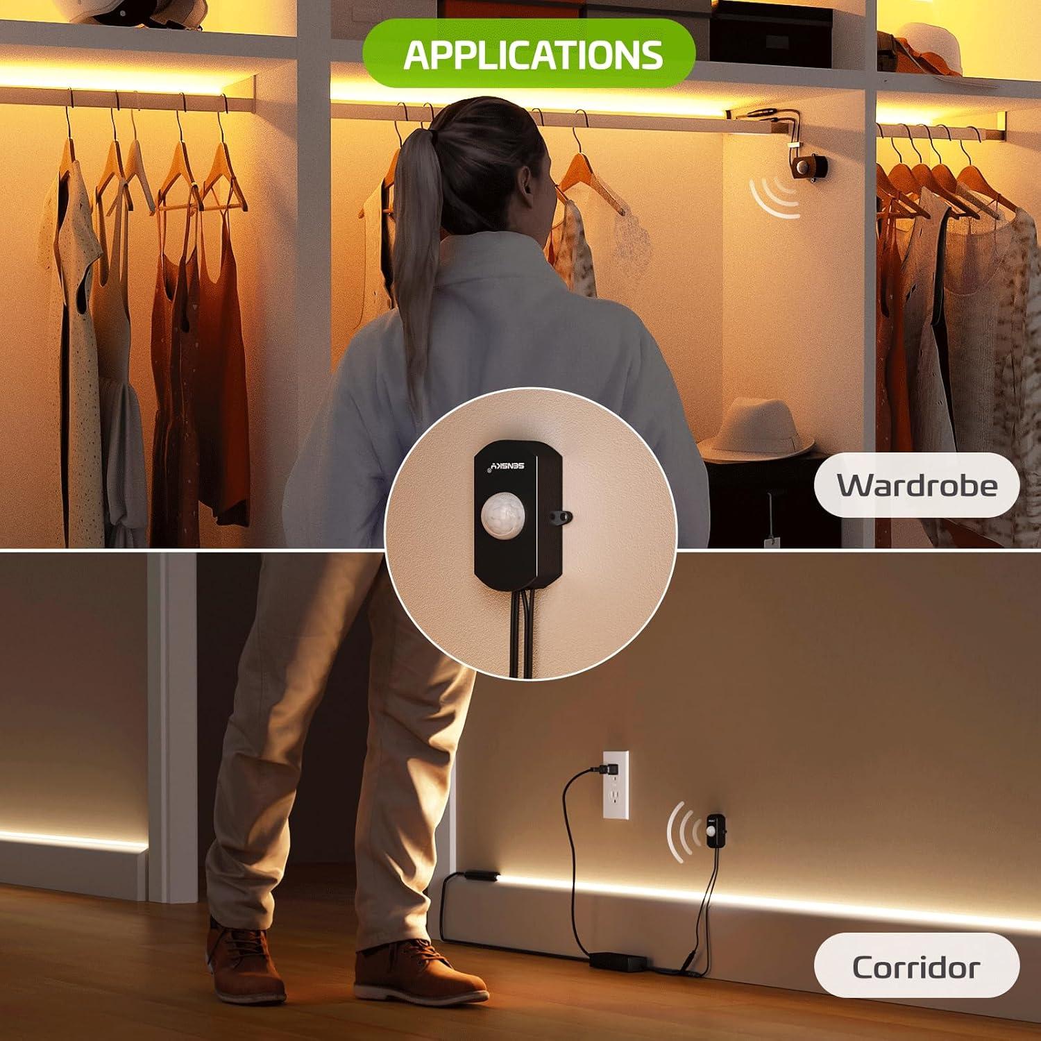 Interruptor Sensor de Movimiento PIR SENSKY BS010BB 12V/24V Dimmable