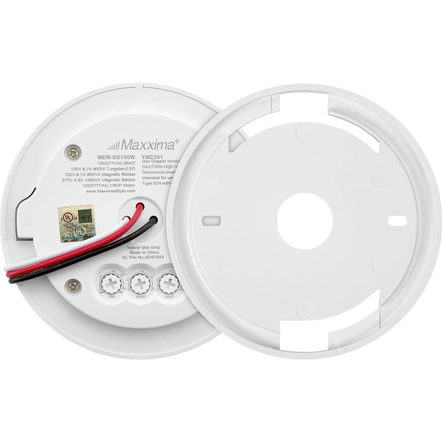 Sensor de Movimiento PIR Maxxima 360° Montaje Techo 4.57m