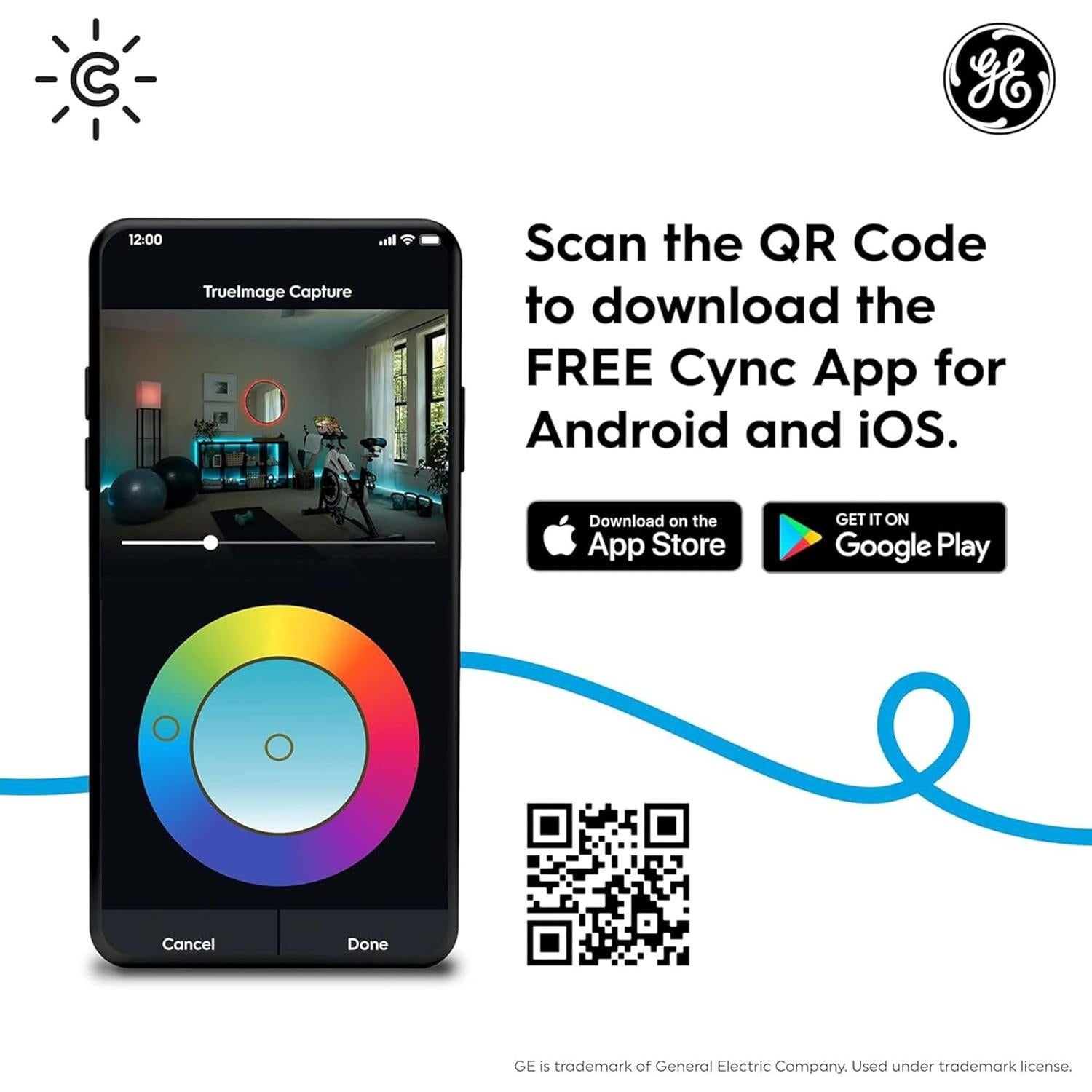 Sensor de Movimiento Inalámbrico Cync GE, Bluetooth, 6.1m