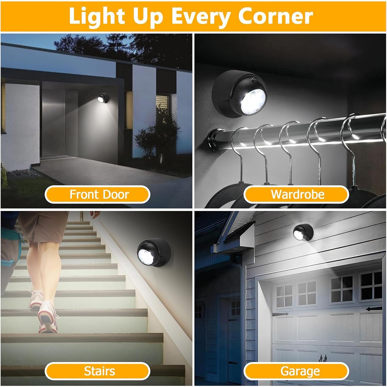 Luz de Sensor de Movimiento Inalámbrica LemonBest 9.1cm