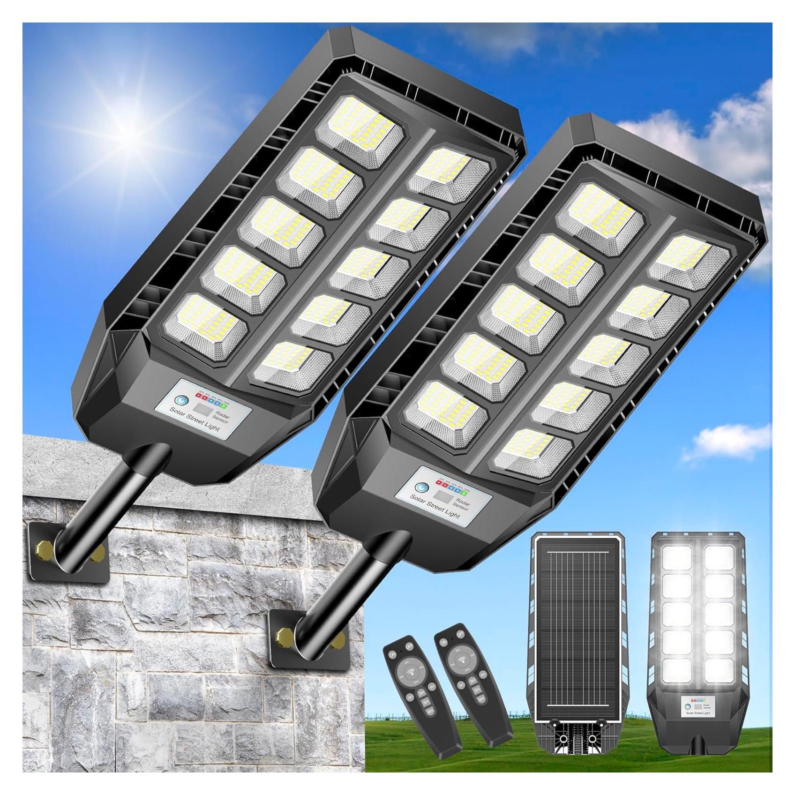 Luces Solares Exteriores CEDIO 5000W IP66 con Sensor de Movimiento
