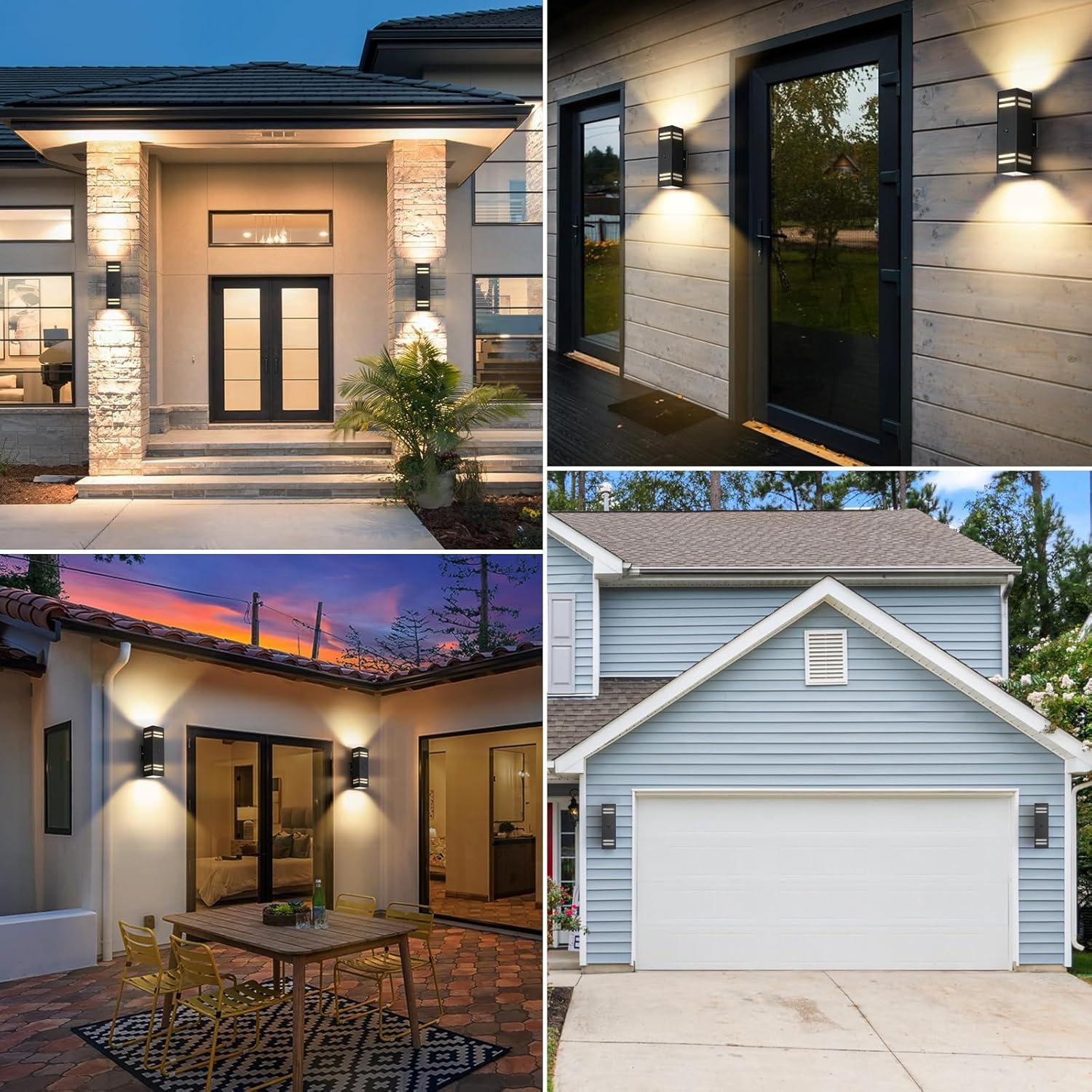 Luces de Pared Exteriores SHIMR con Sensor de Movimiento - 2 Paquete