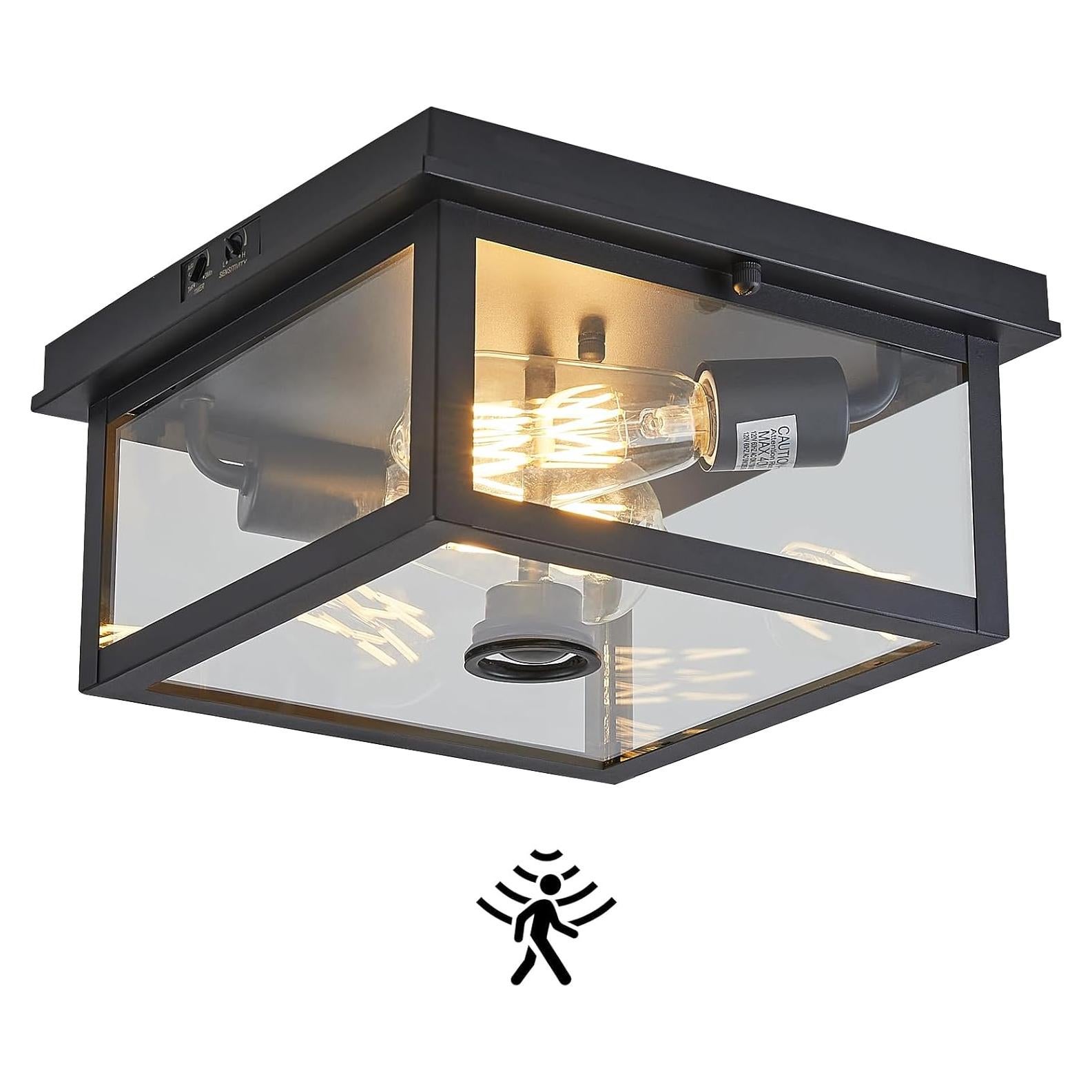 Luz de Techo Exterior Tarentlight con Sensor de Movimiento 2 Luces