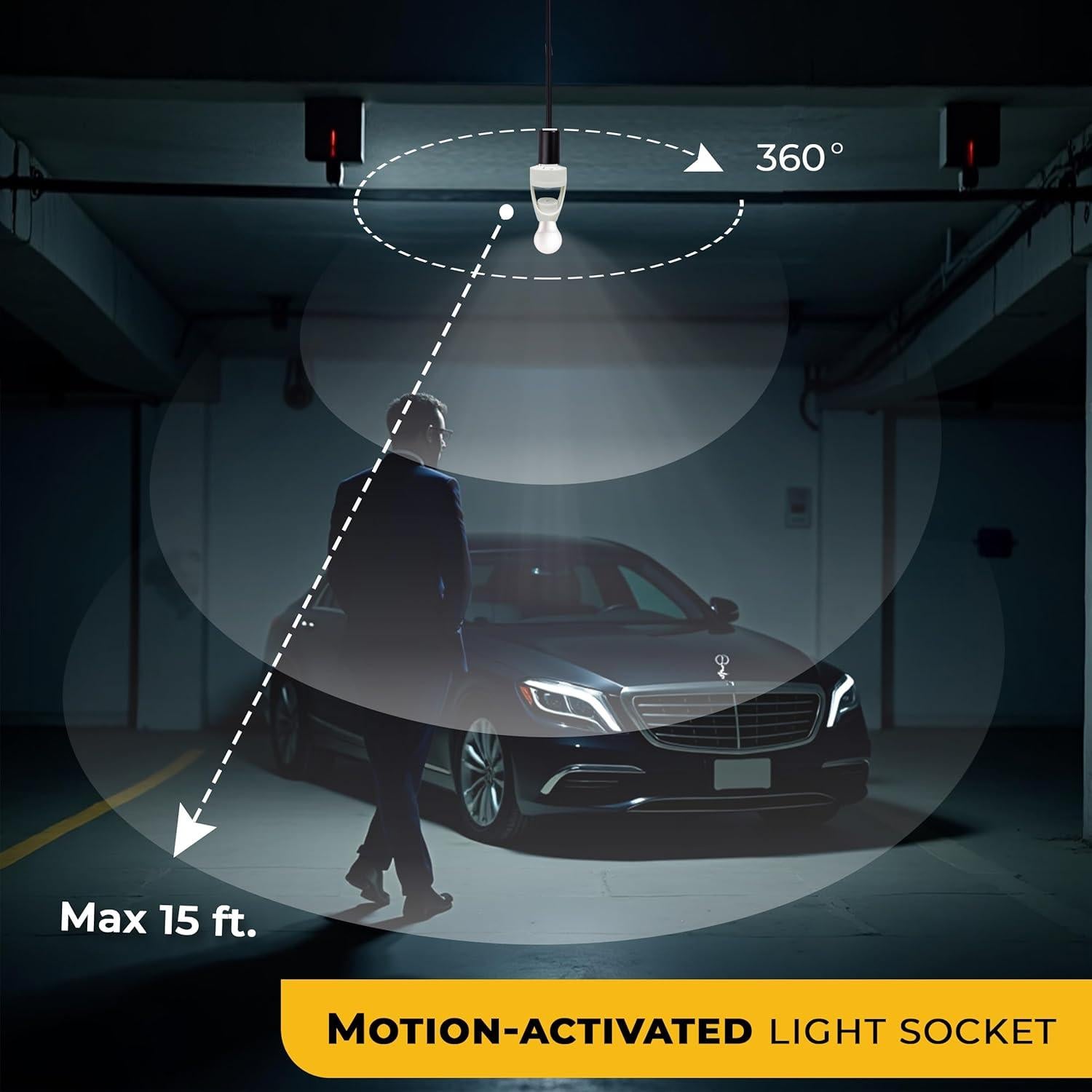 Adaptador de Socket de Luz Touch & Glow con Sensor 360°
