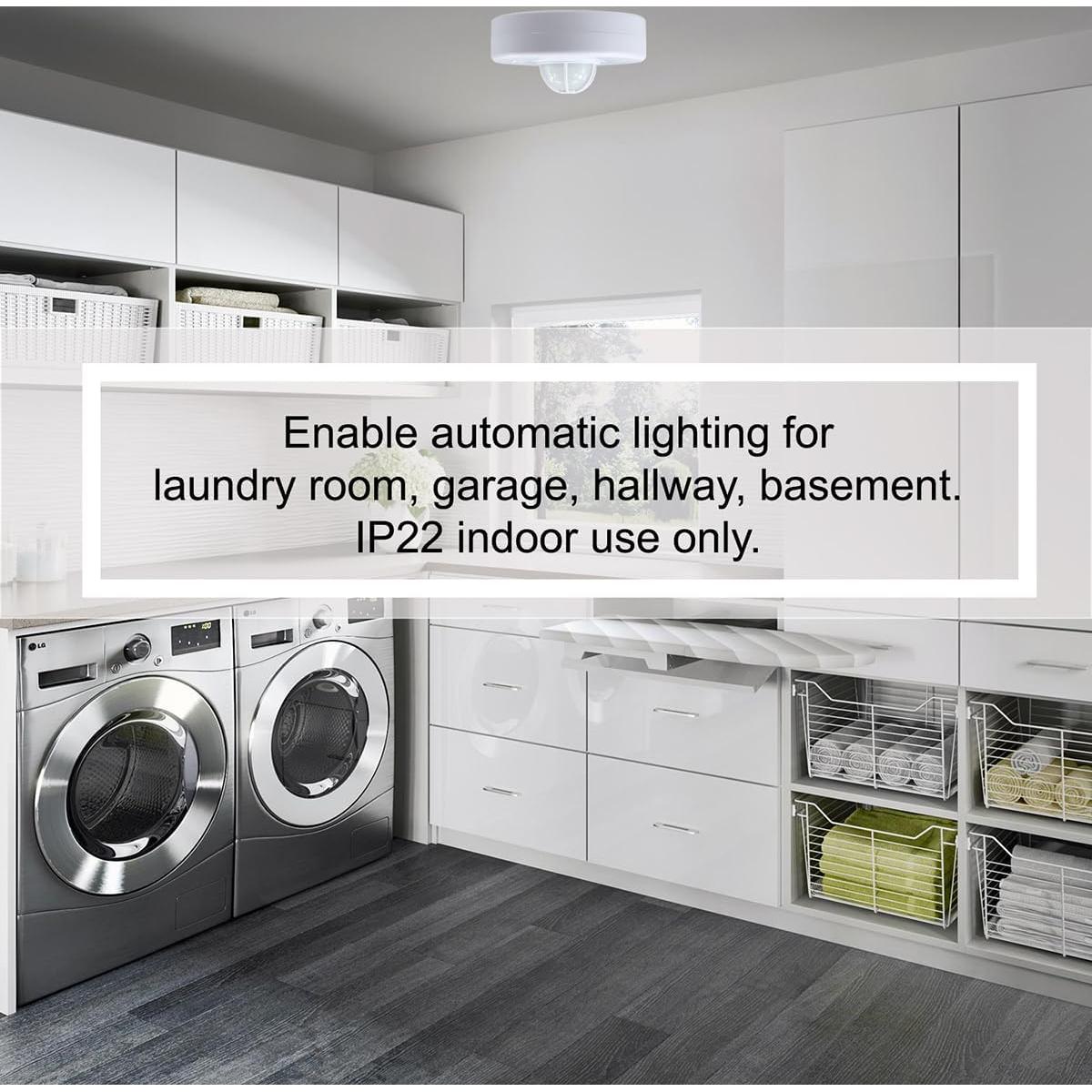 Sensor de Movimiento PIR J.LUMI YCA1001 Montaje en Techo 360°