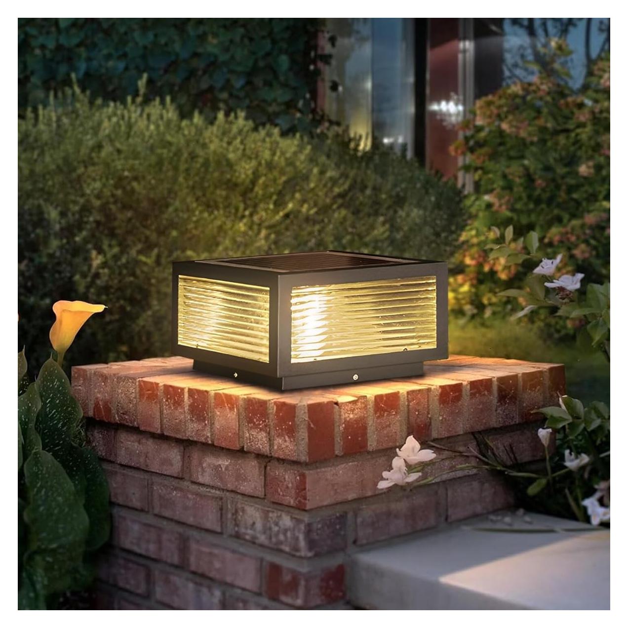 Luz de Cap Post Solar PTOUG LED IP65 Acero Inoxidable 3W