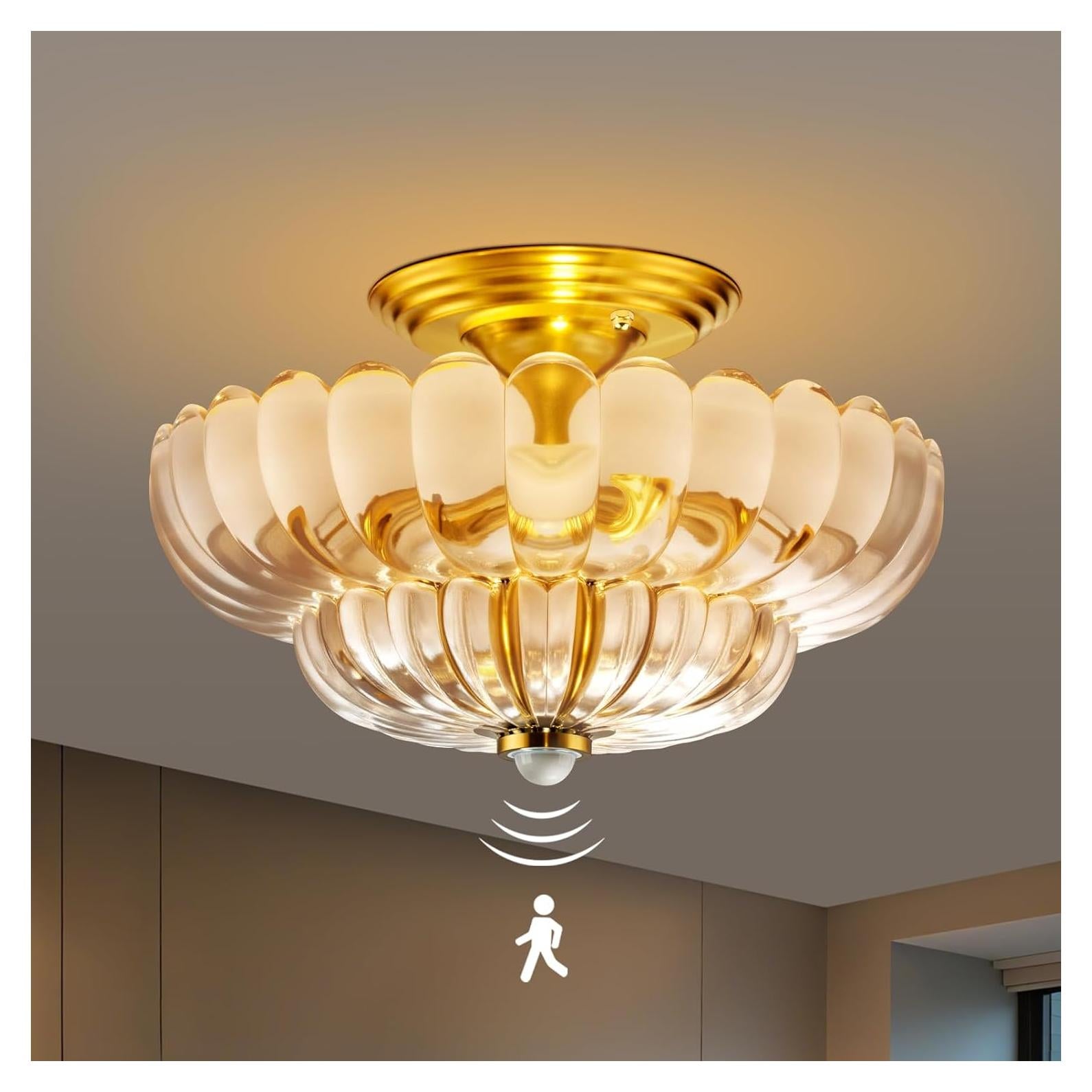 Luz de Techo Exterior con Sensor de Movimiento LMINGHON 30.48 cm