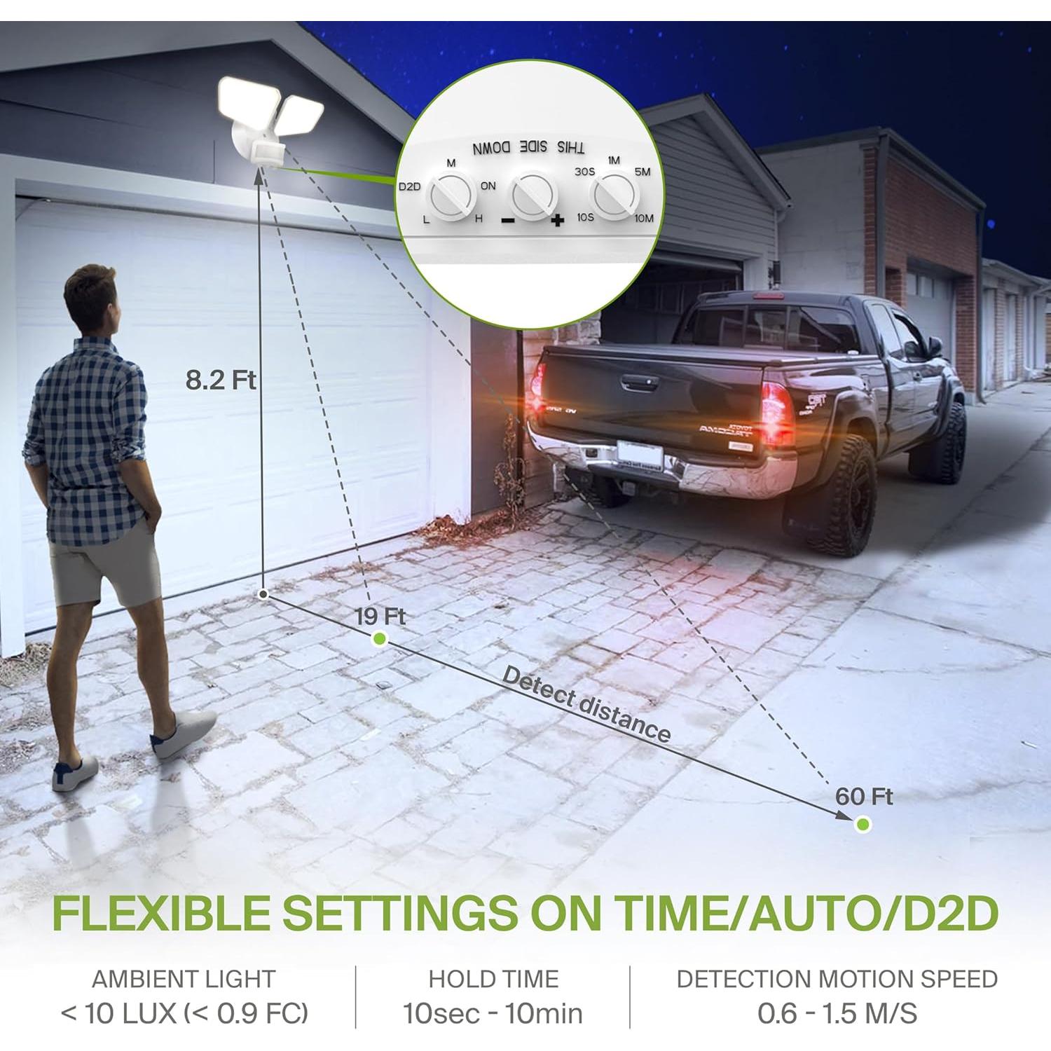 Luz de Inundación LED ASD 20W con Sensor de Movimiento 5CCT