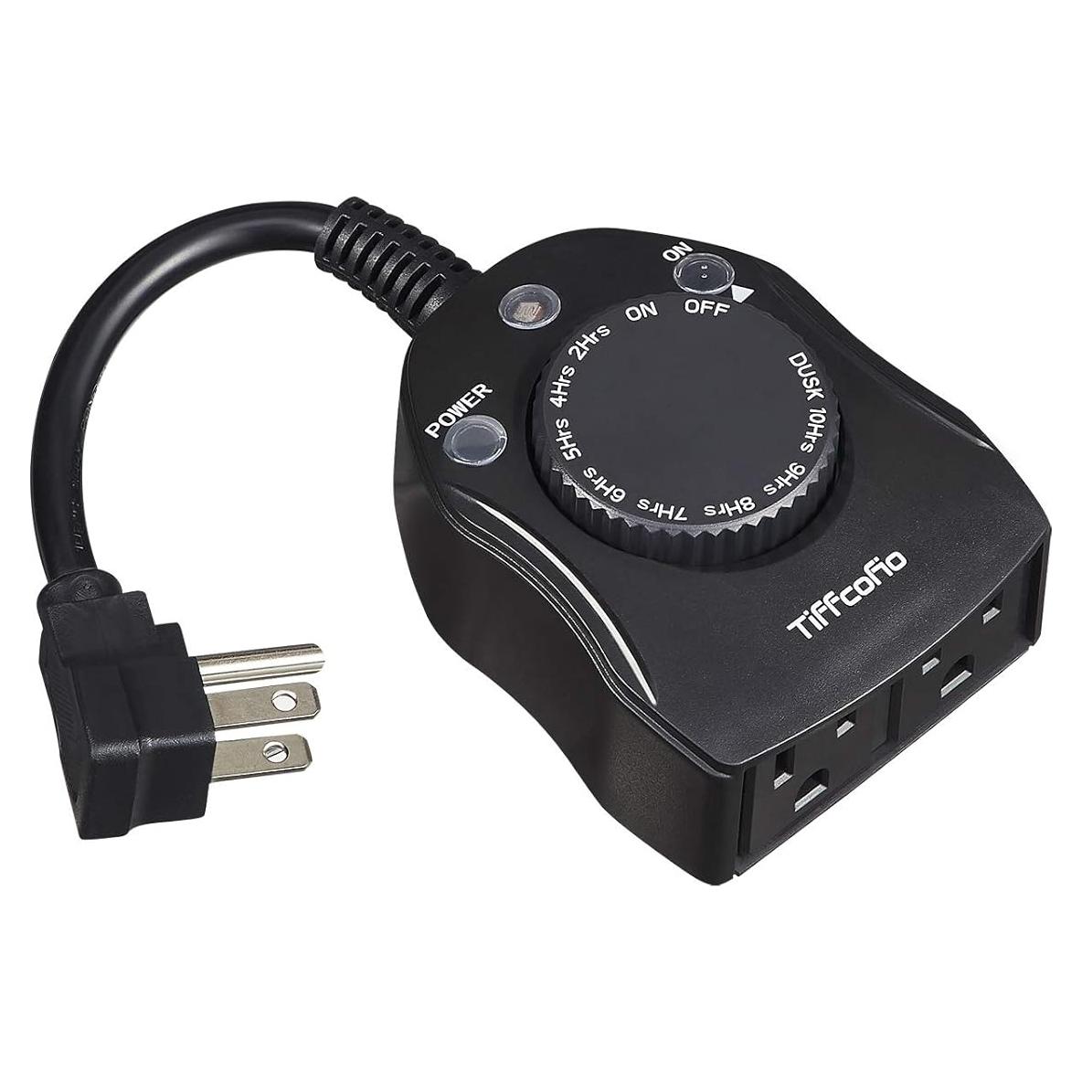 Temporizador Exterior TiFFCOFiO TF-1502 con Sensor de Luz 15A