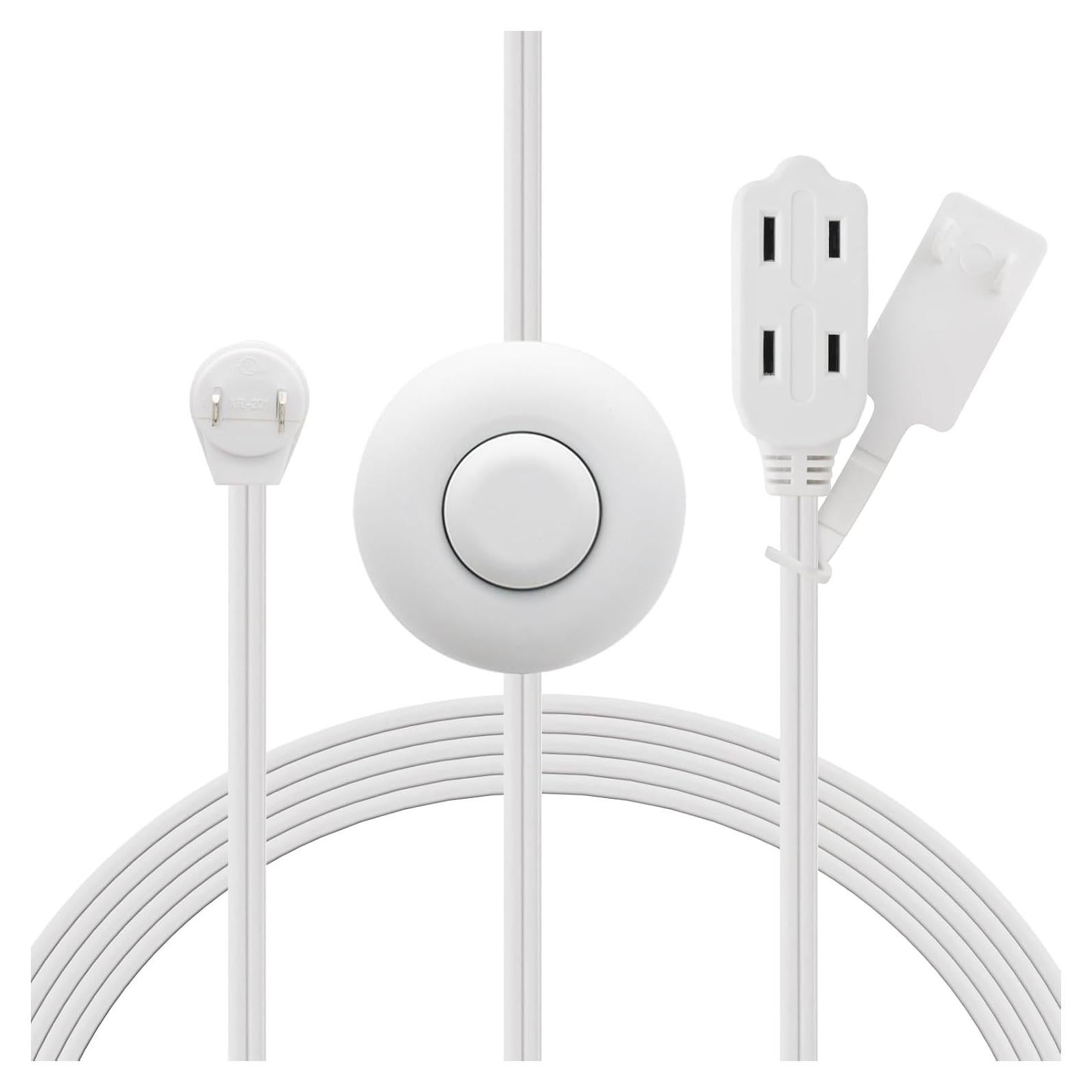 Cable de Extensión FIRMERST 3 Salidas con Interruptor de Pie 1.83m