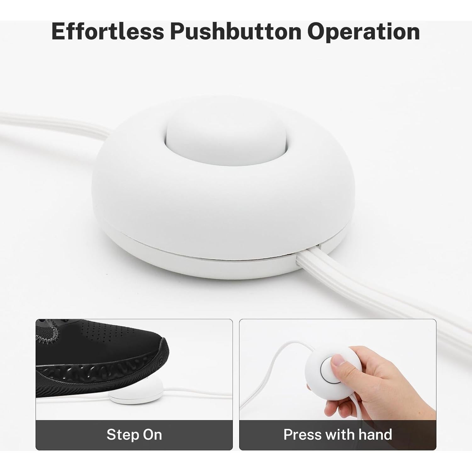 Cable de Extensión FIRMERST 3 Salidas con Interruptor de Pie 1.83m