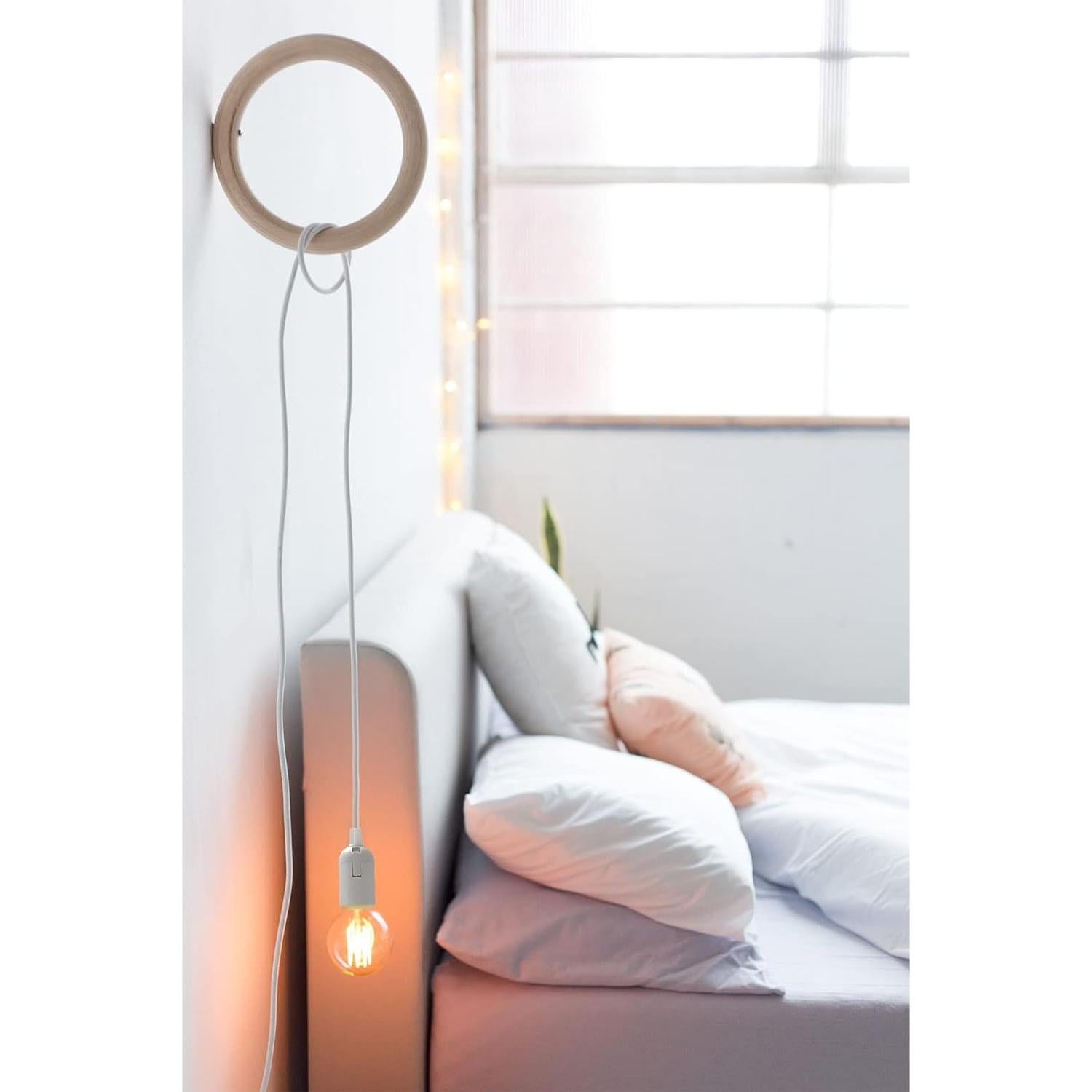 Kit de Luz Colgante Industrial OmiSun E26 E27 3m Blanco 2 Pzas