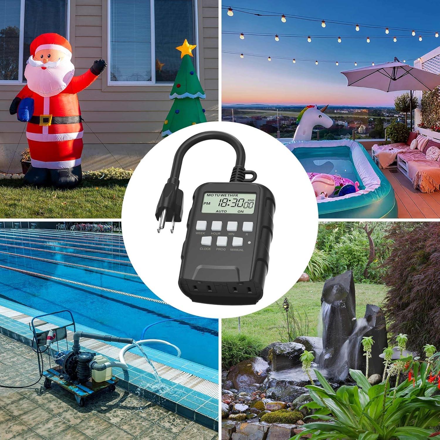 Temporizador Digital Exteriores BN-LINK 8 Programas 1875W