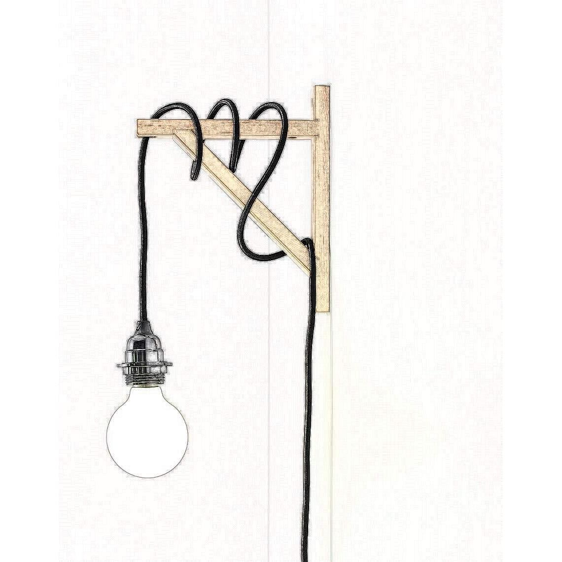 HESSION Luz Colgante Enchufable 15 Pies E26/E27 Negro 2 Paquete