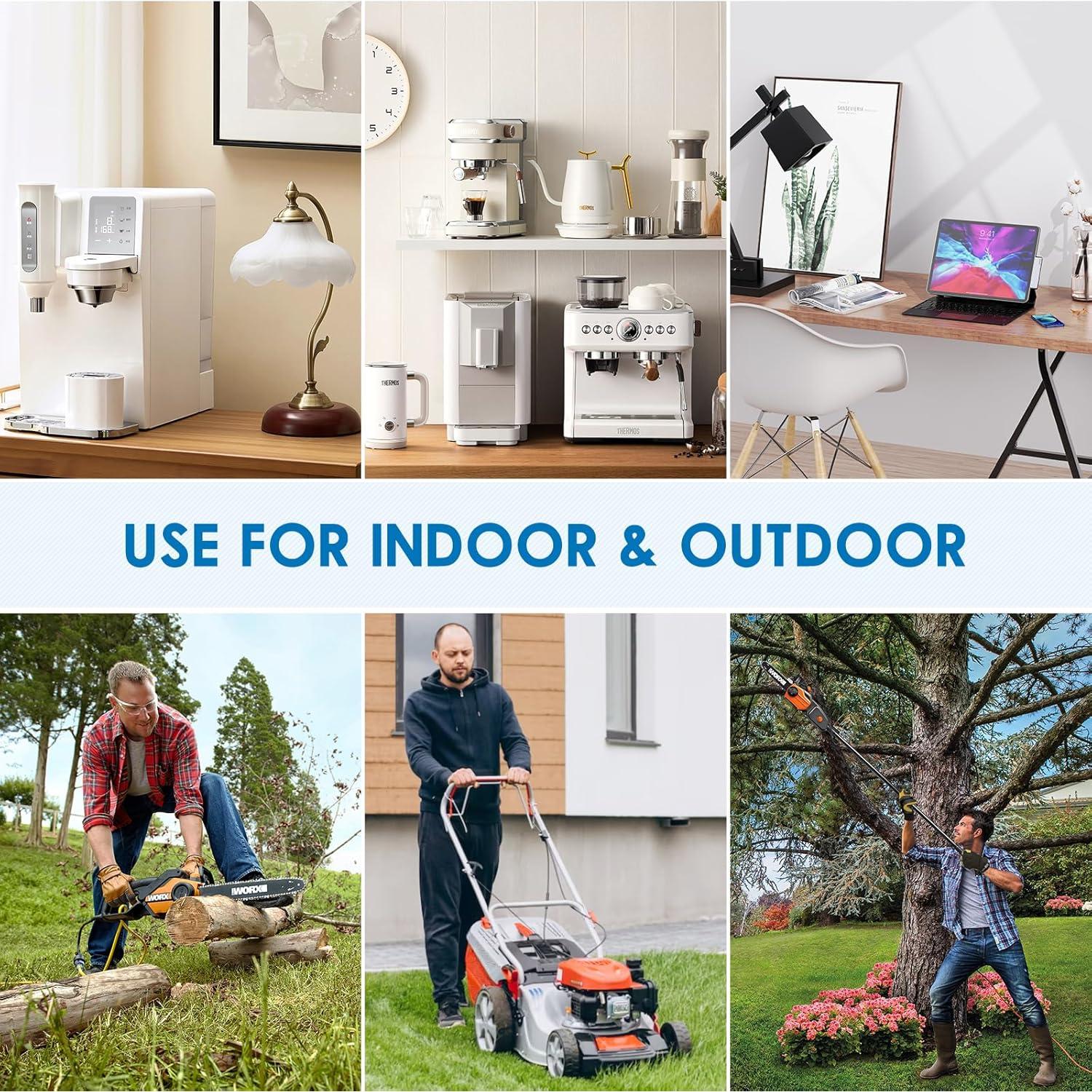 Cable de Extensión KASONIC 1.5 pies con Interruptor IP65