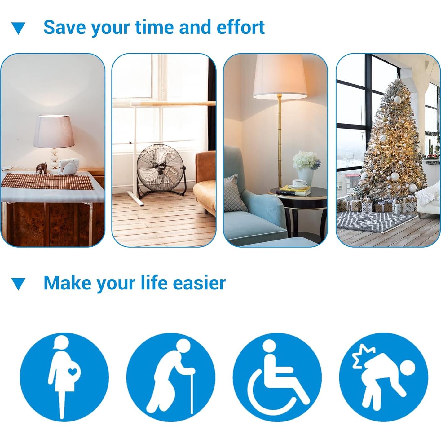 Interruptor de Pared y Enchufe Remoto DEWENWILS 100FT