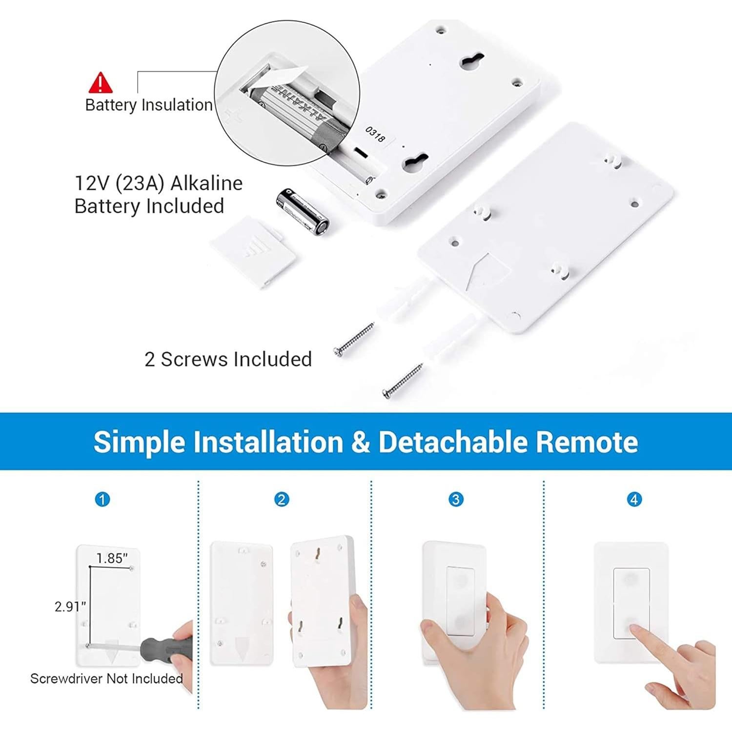 Interruptor de Pared y Enchufe Remoto DEWENWILS 100FT