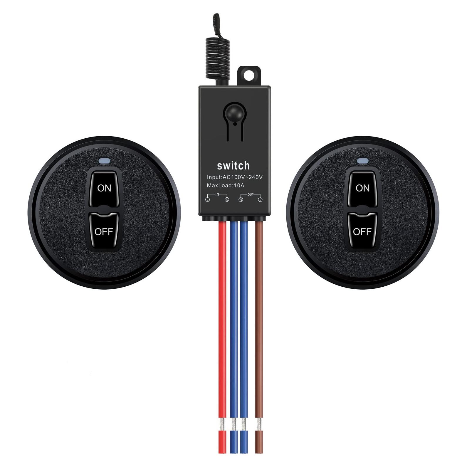 Kit Interruptor Remoto Inalámbrico Meskliu 10A 100m