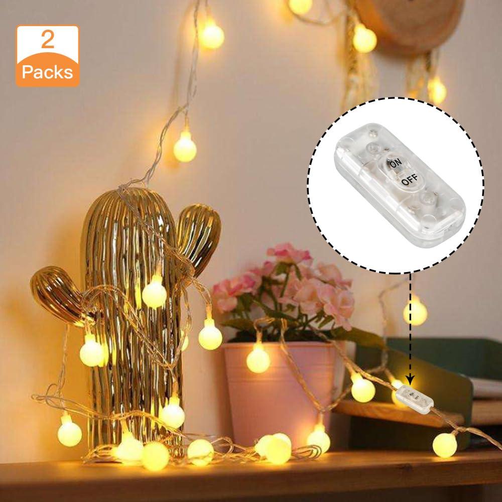 Interruptor en Línea Helunsi 2 Pcs ON/OFF 6A 250V Claro