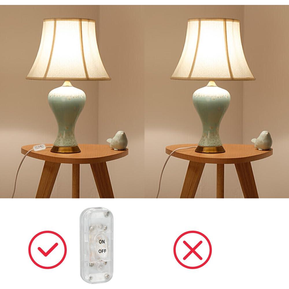 Interruptor en Línea Helunsi 2 Pcs ON/OFF 6A 250V Claro