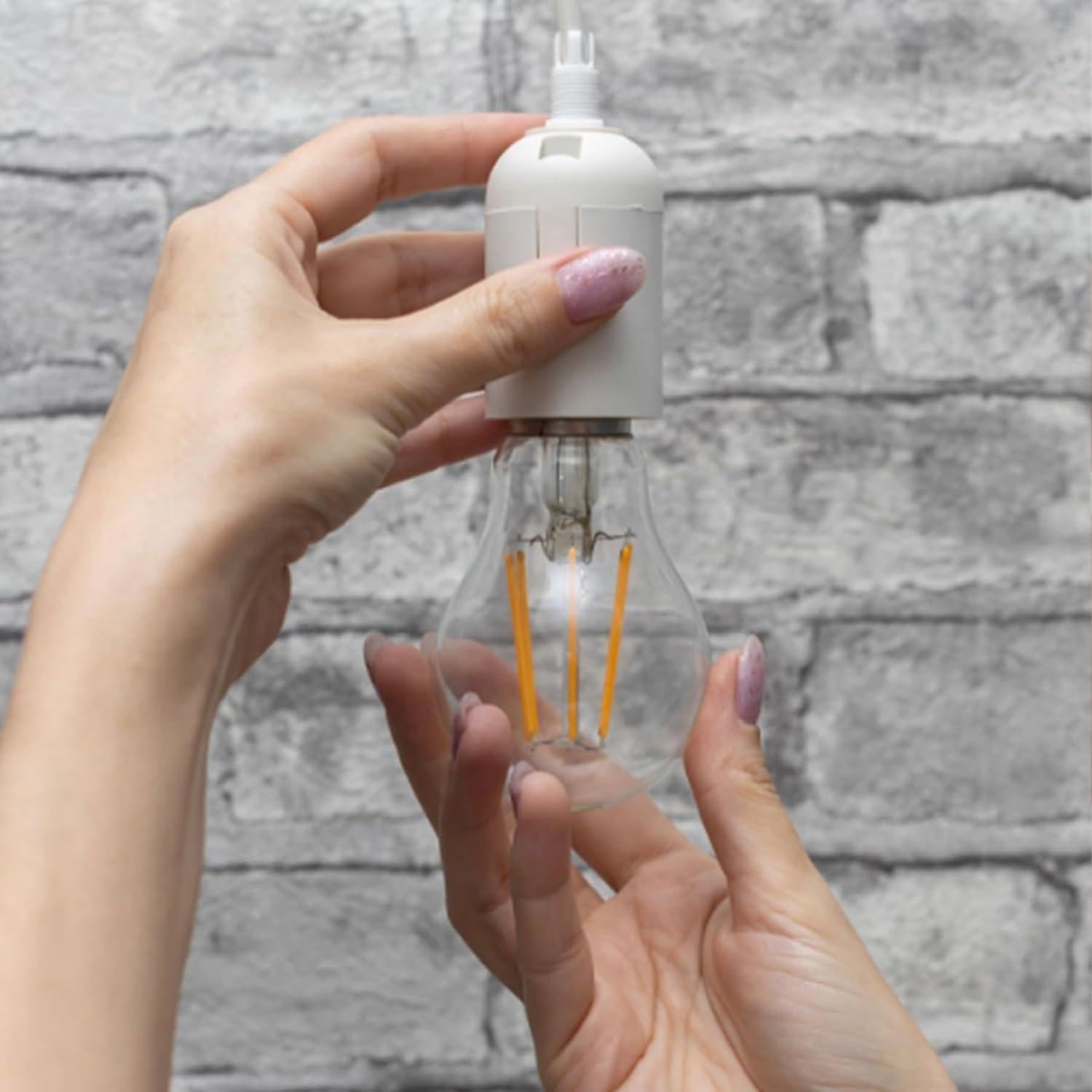 Cordón de Luz Colgante Zarnicy 4.88 m E26/E27 Blanco 2 Paquete