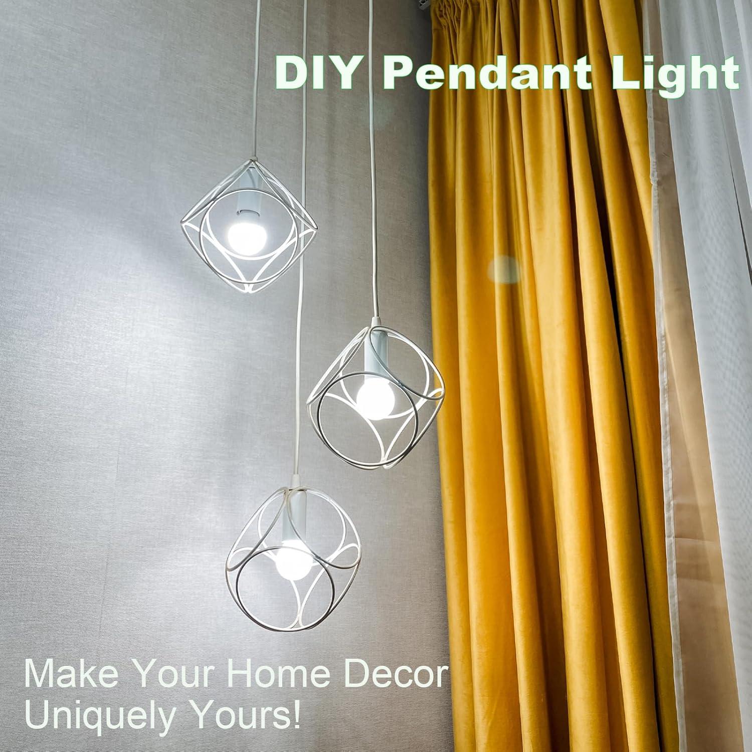 Cordón de Luz Colgante Zarnicy 4.88 m E26/E27 Blanco 2 Paquete