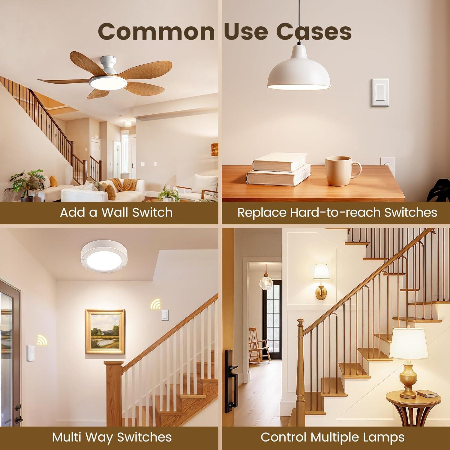 Kit Interruptor Luz Inalámbrico SURAIELEC 15A 30.48m RF